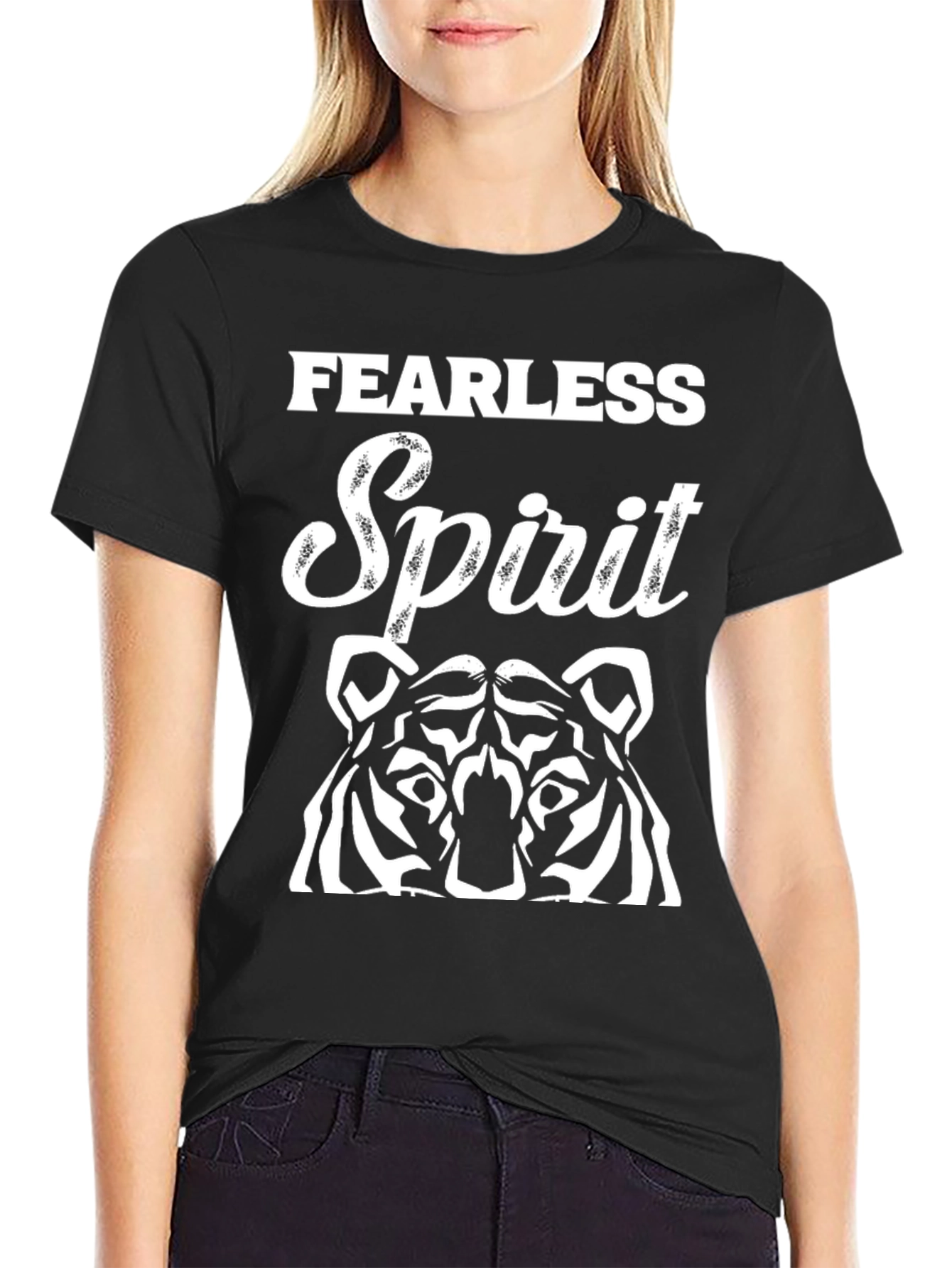 Fearless Spirit Tiger Graphic T-Shirt