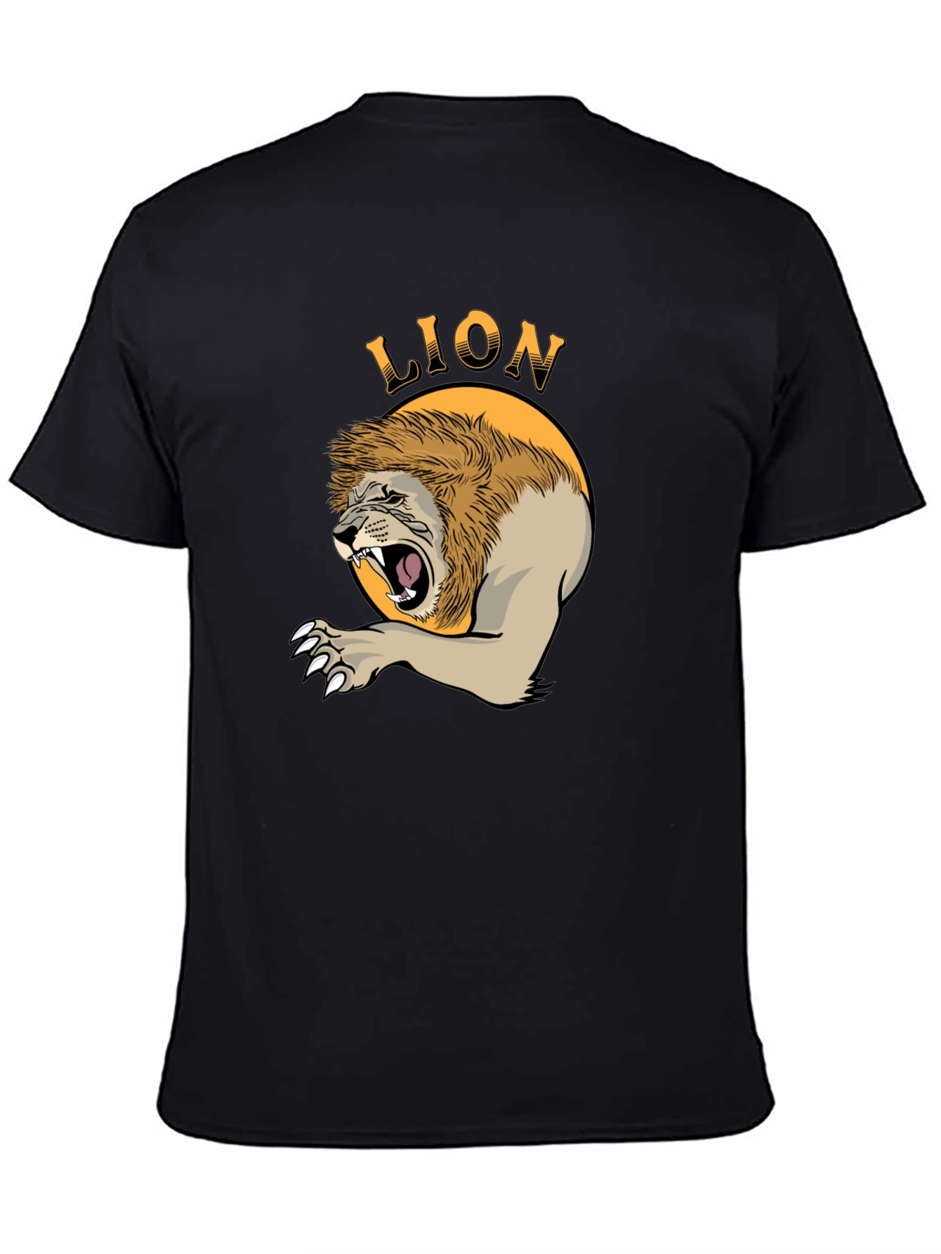 Roaring Lion Graphic T-Shirt - Bold Animal Print Tee