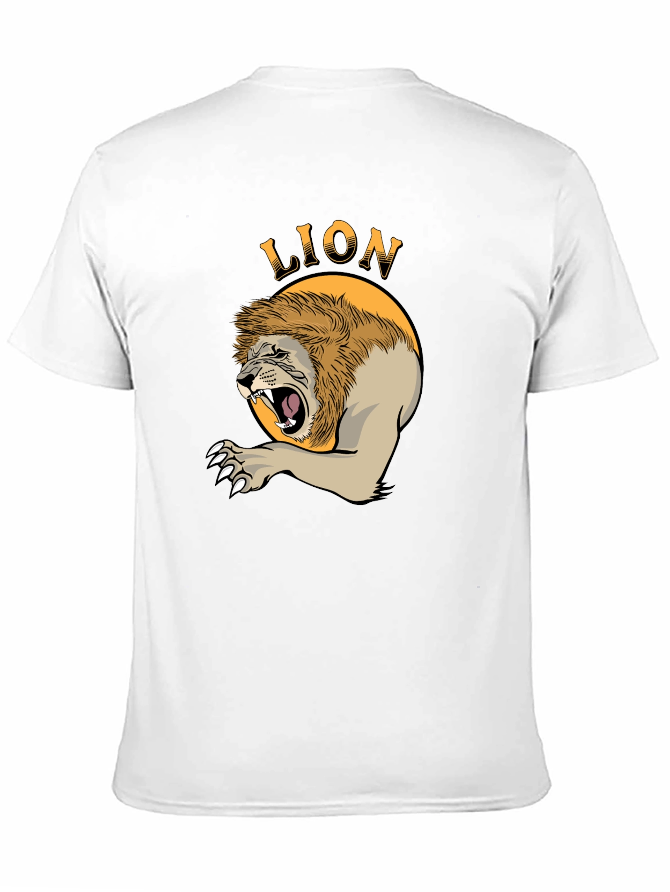 Roaring Lion Graphic T-Shirt - Bold Animal Print Tee