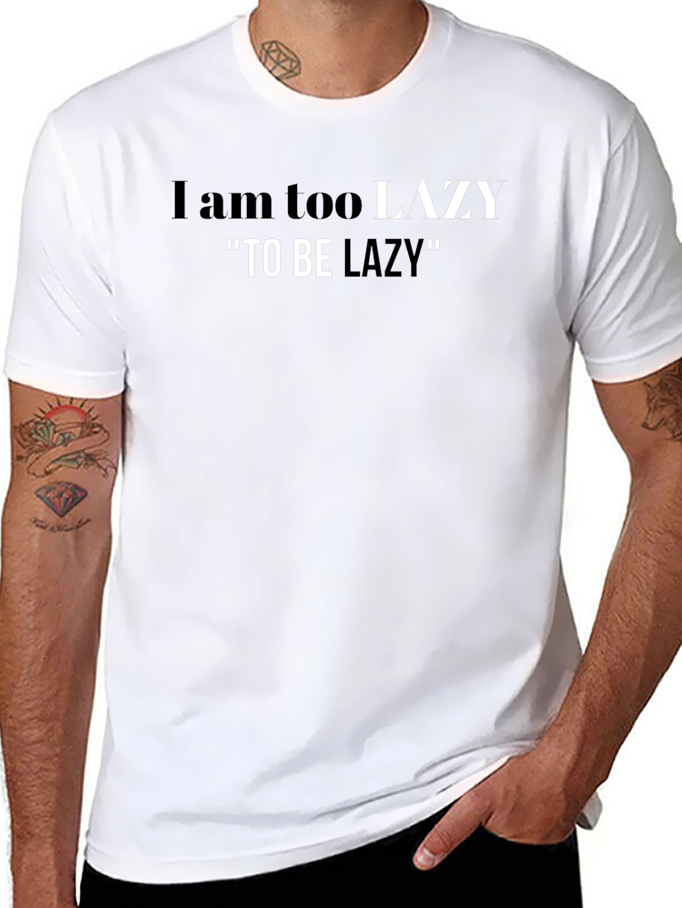 Funny Lazy Graphic T-Shirt