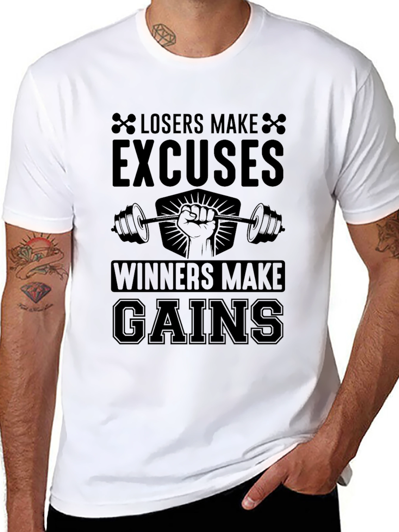 Losers Make Excuses Gym T-Shirt