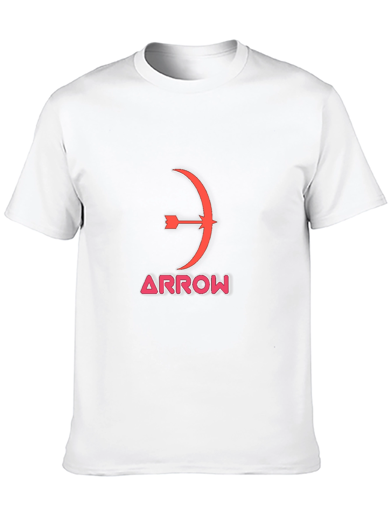 Mens Black T-Shirt with Arrow Graphic