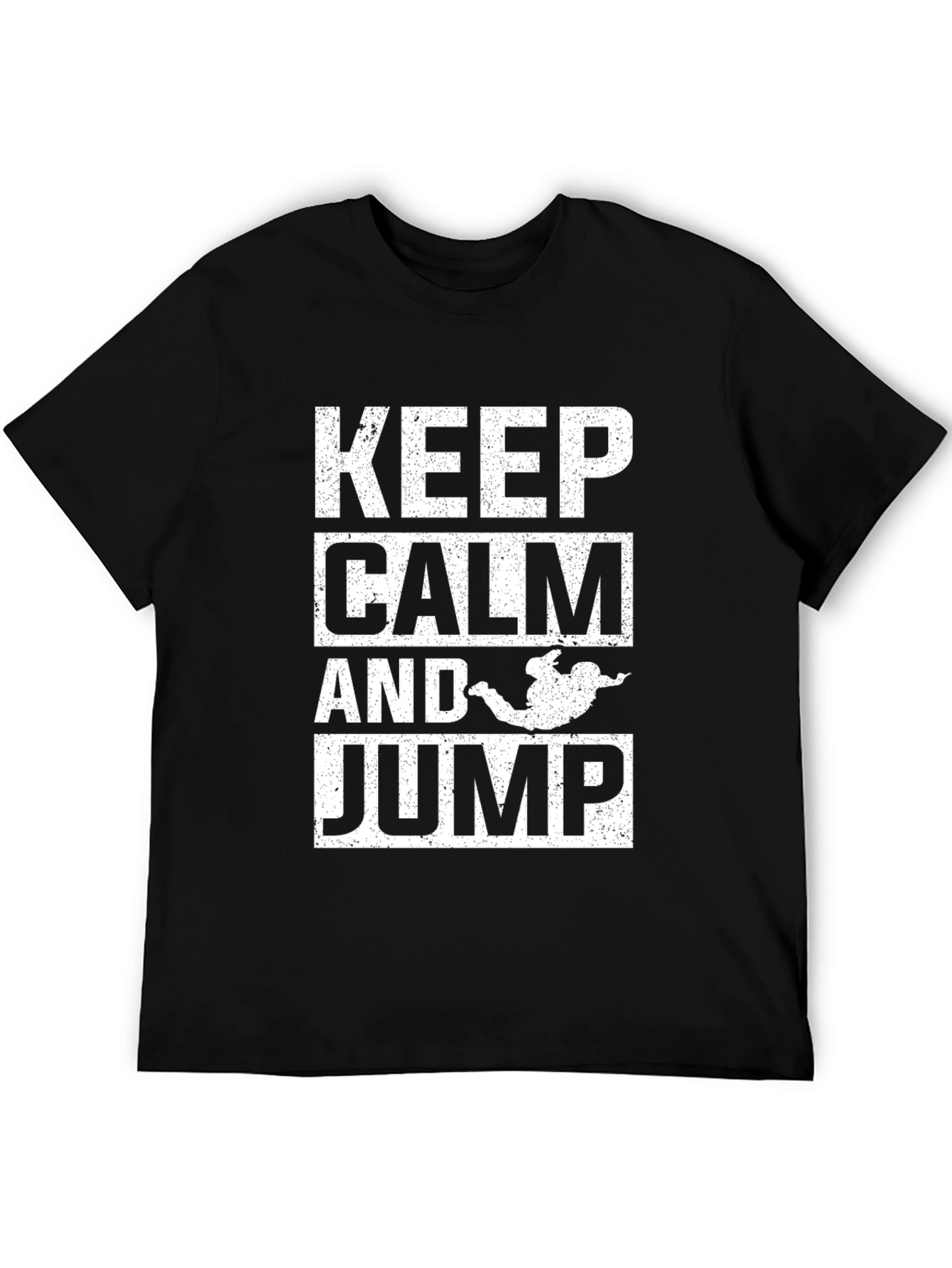 Keep Calm and Jump - Novelty T-Shirt