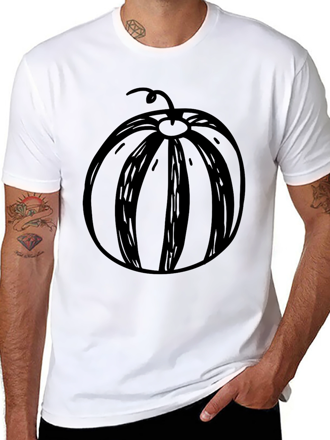Whimsical Watermelon Graphic T-Shirt - Casual Cool