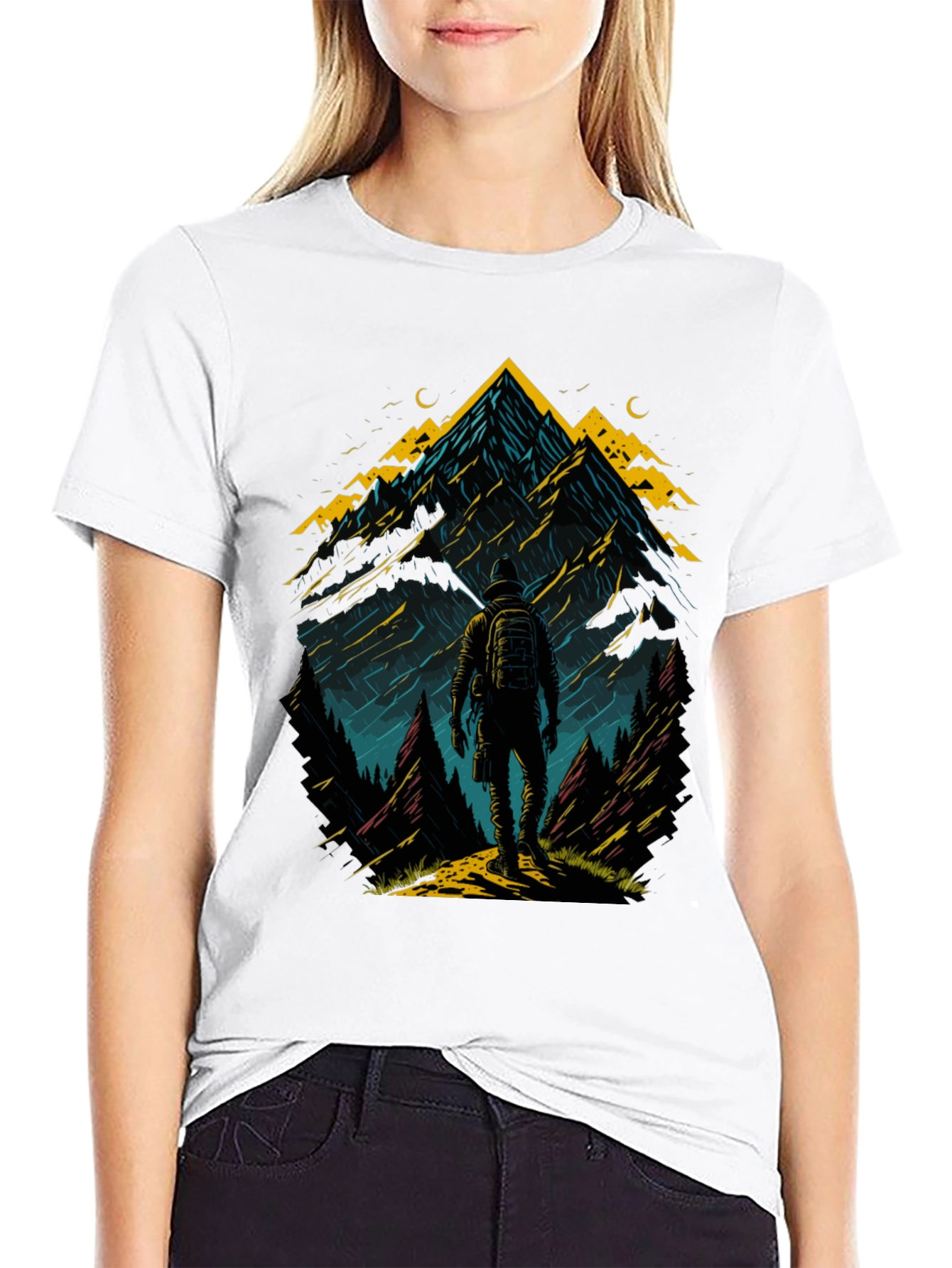 Mountain Adventure T-Shirt: Hiker Graphic Tee