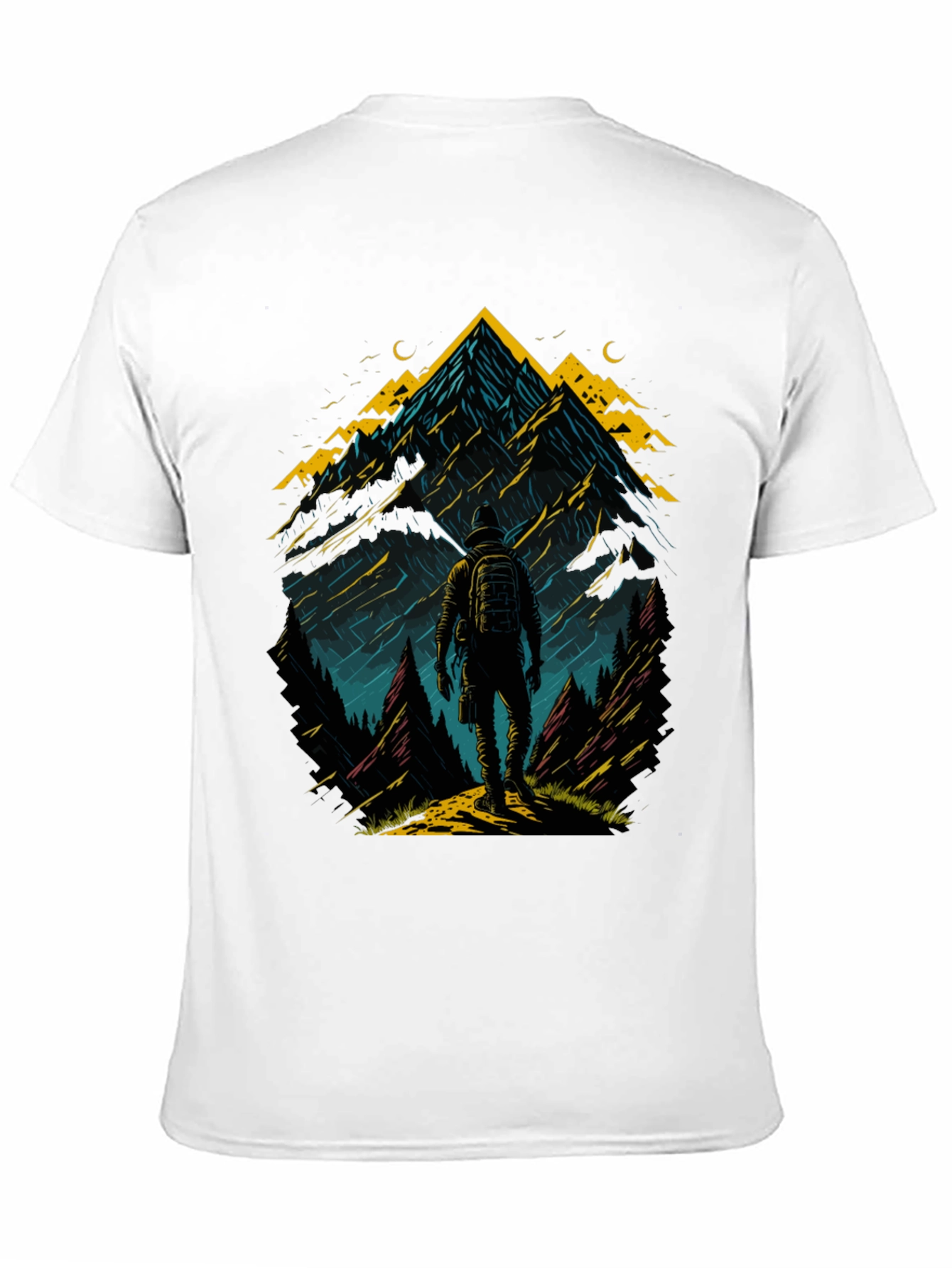 Mountain Adventure T-Shirt: Hiker Graphic Tee