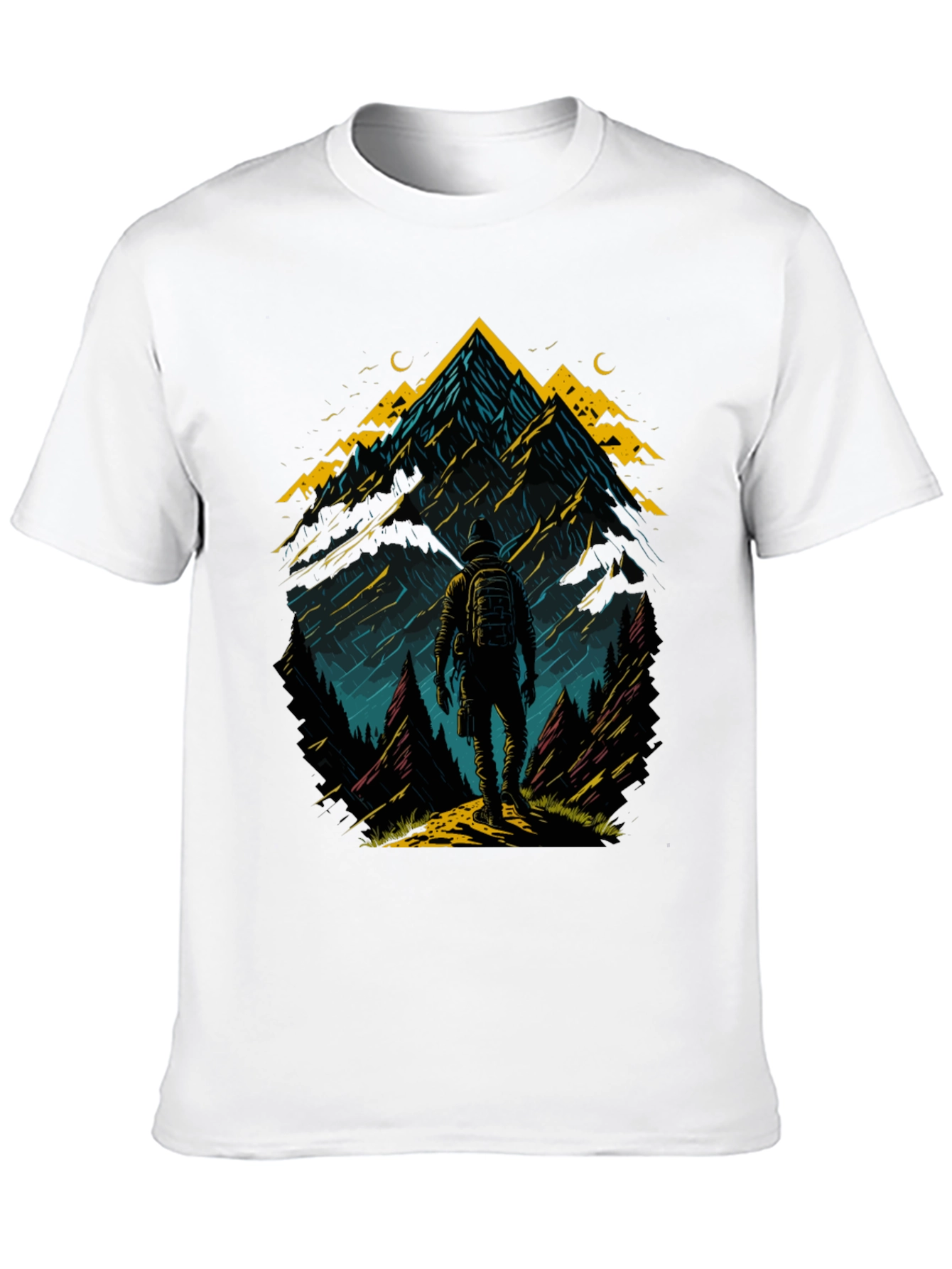 Mountain Adventure T-Shirt: Hiker Graphic Tee