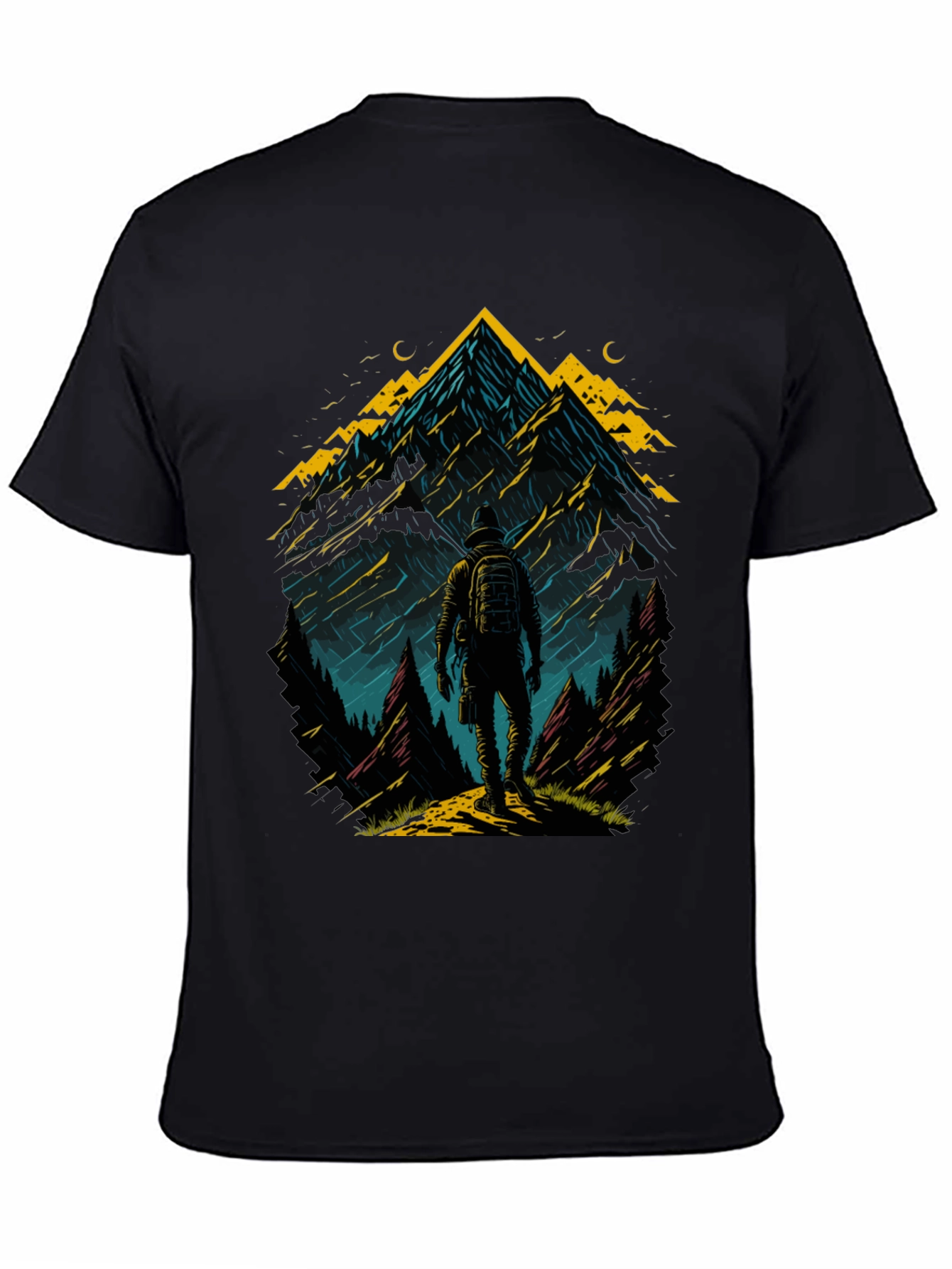 Mountain Adventure T-Shirt: Hiker Graphic Tee