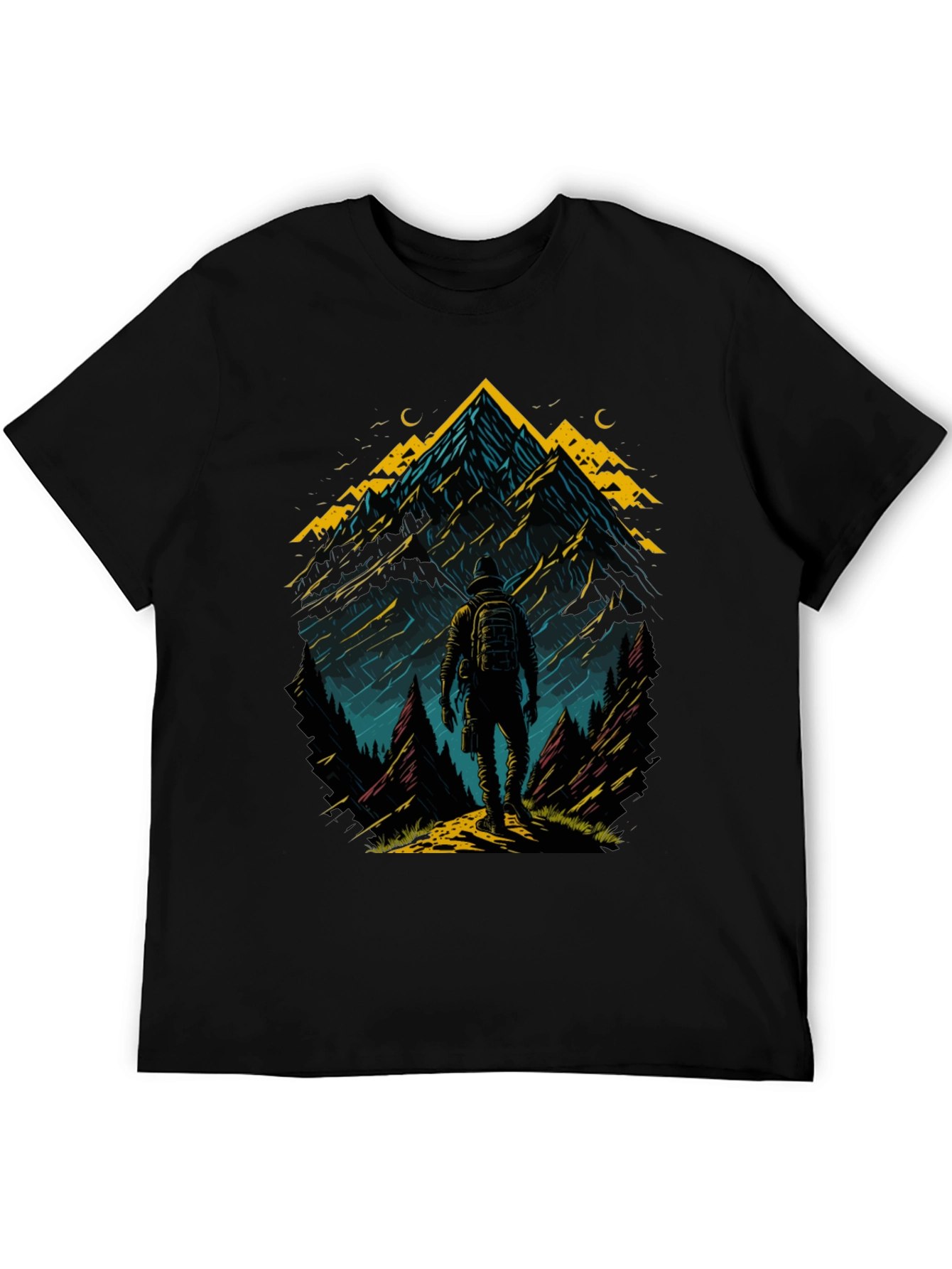 Mountain Adventure T-Shirt: Hiker Graphic Tee