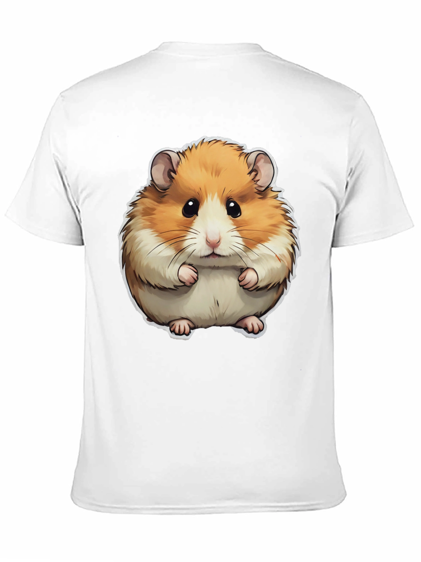 Hamster Graphic Print Crew Neck T-Shirt