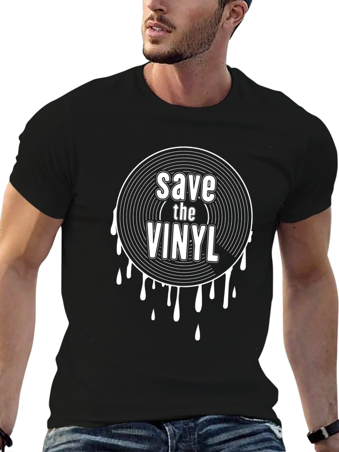Save the Vinyl T-Shirt - Retro Music Lover Tee