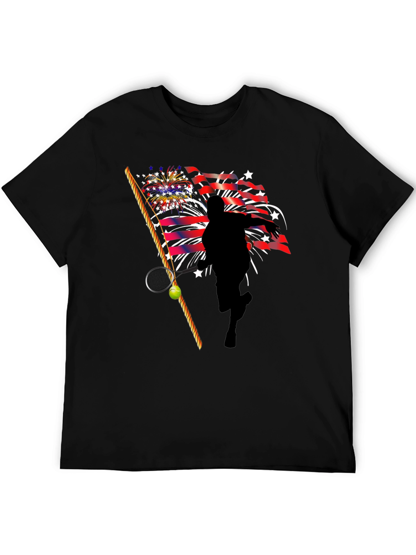 Patriotic Tennis Player T-Shirt