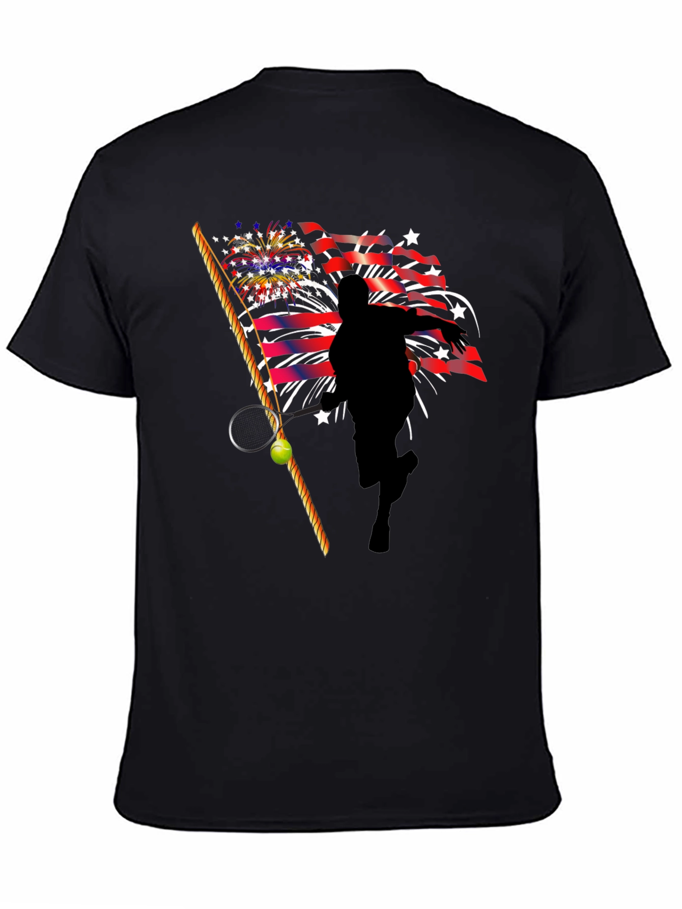 Patriotic Tennis Player T-Shirt