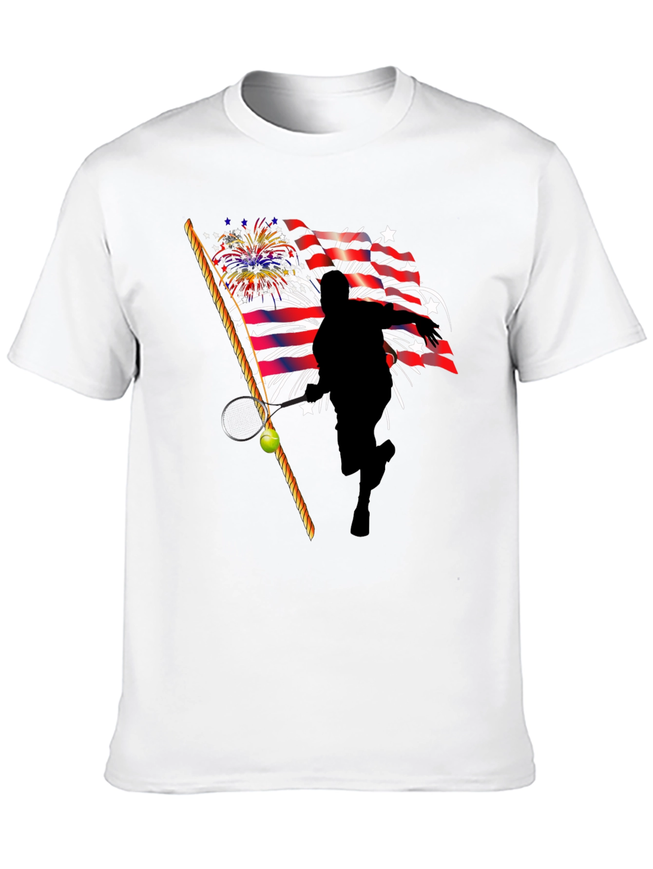 Patriotic Tennis Player T-Shirt