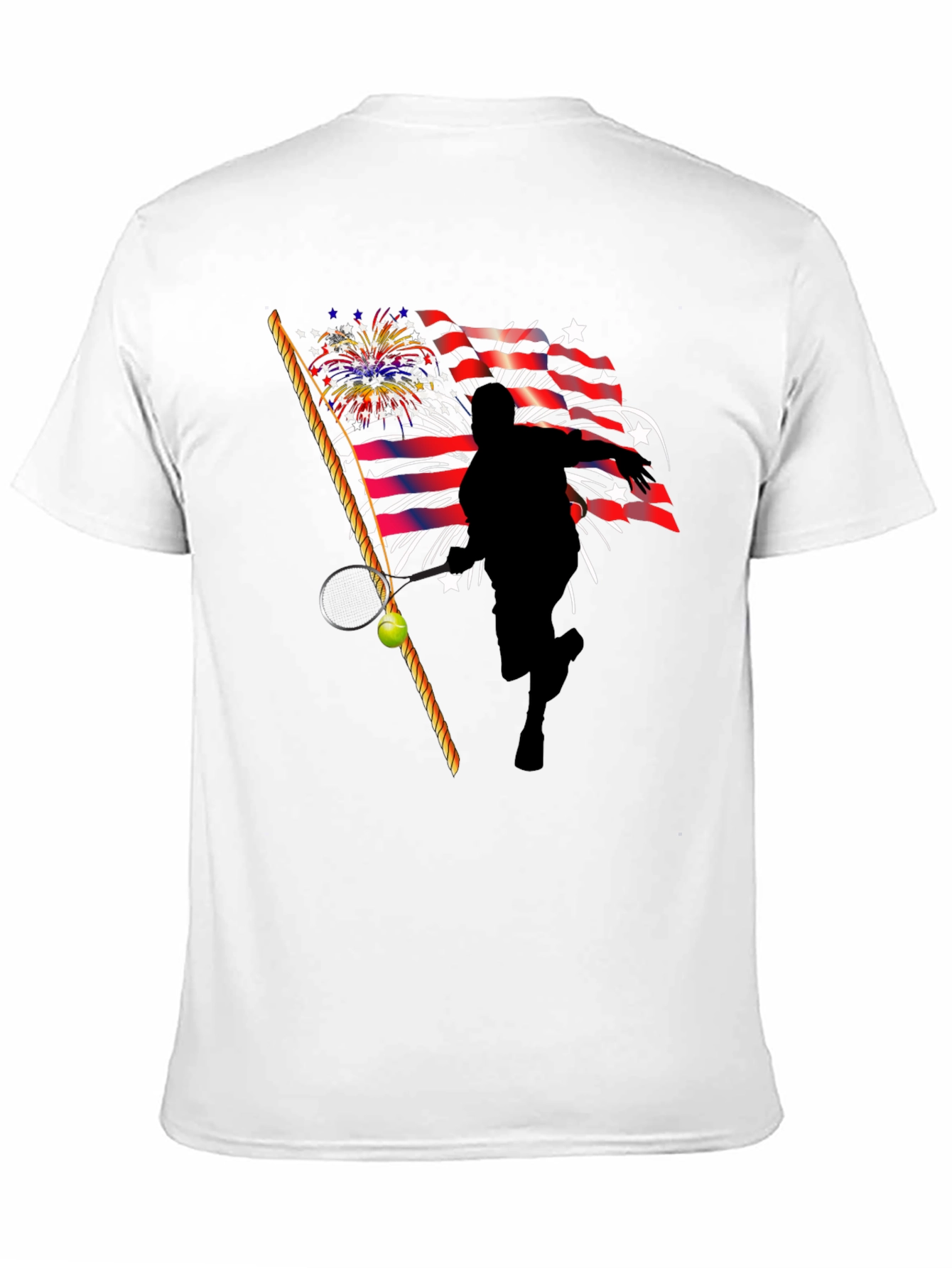 Patriotic Tennis Player T-Shirt