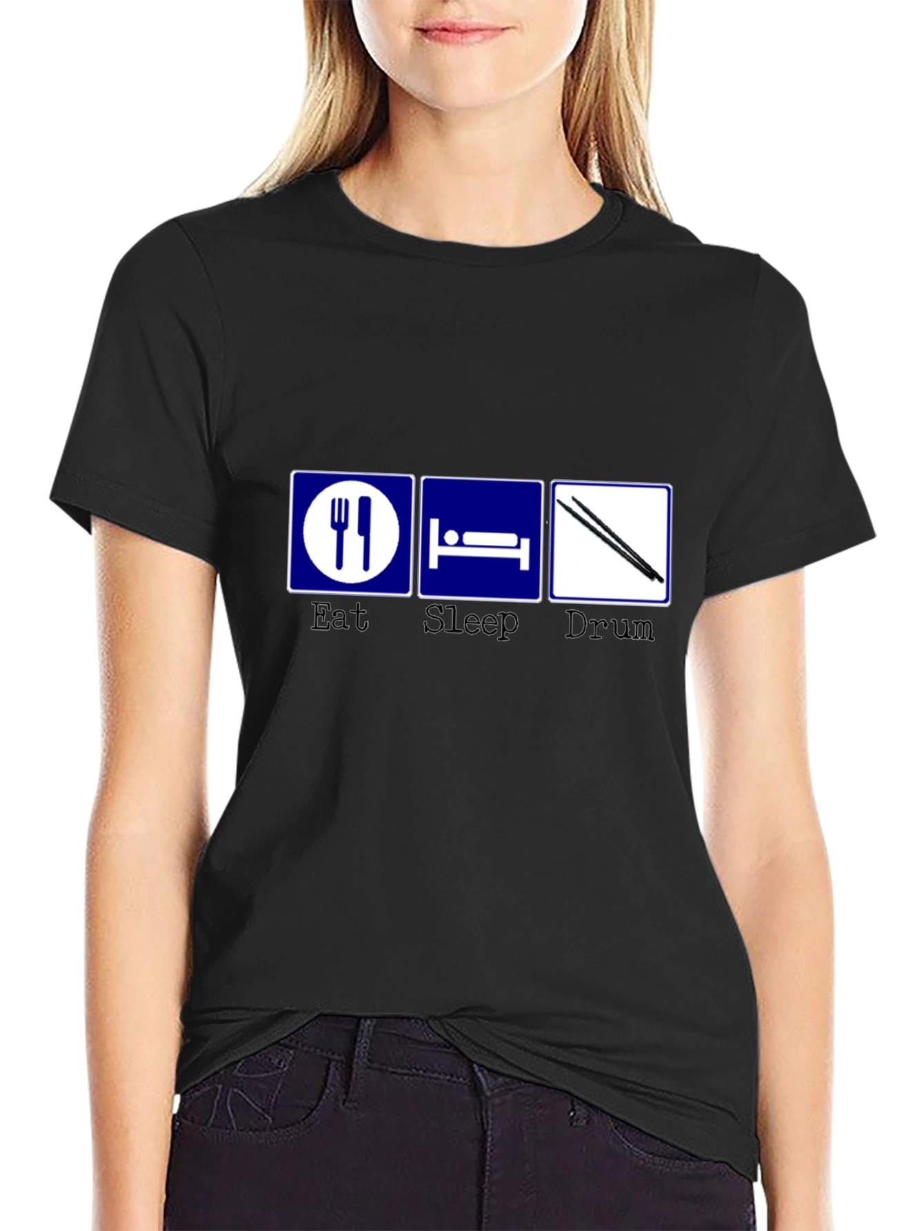 Eat Sleep Drum T-Shirt - Musician Gift