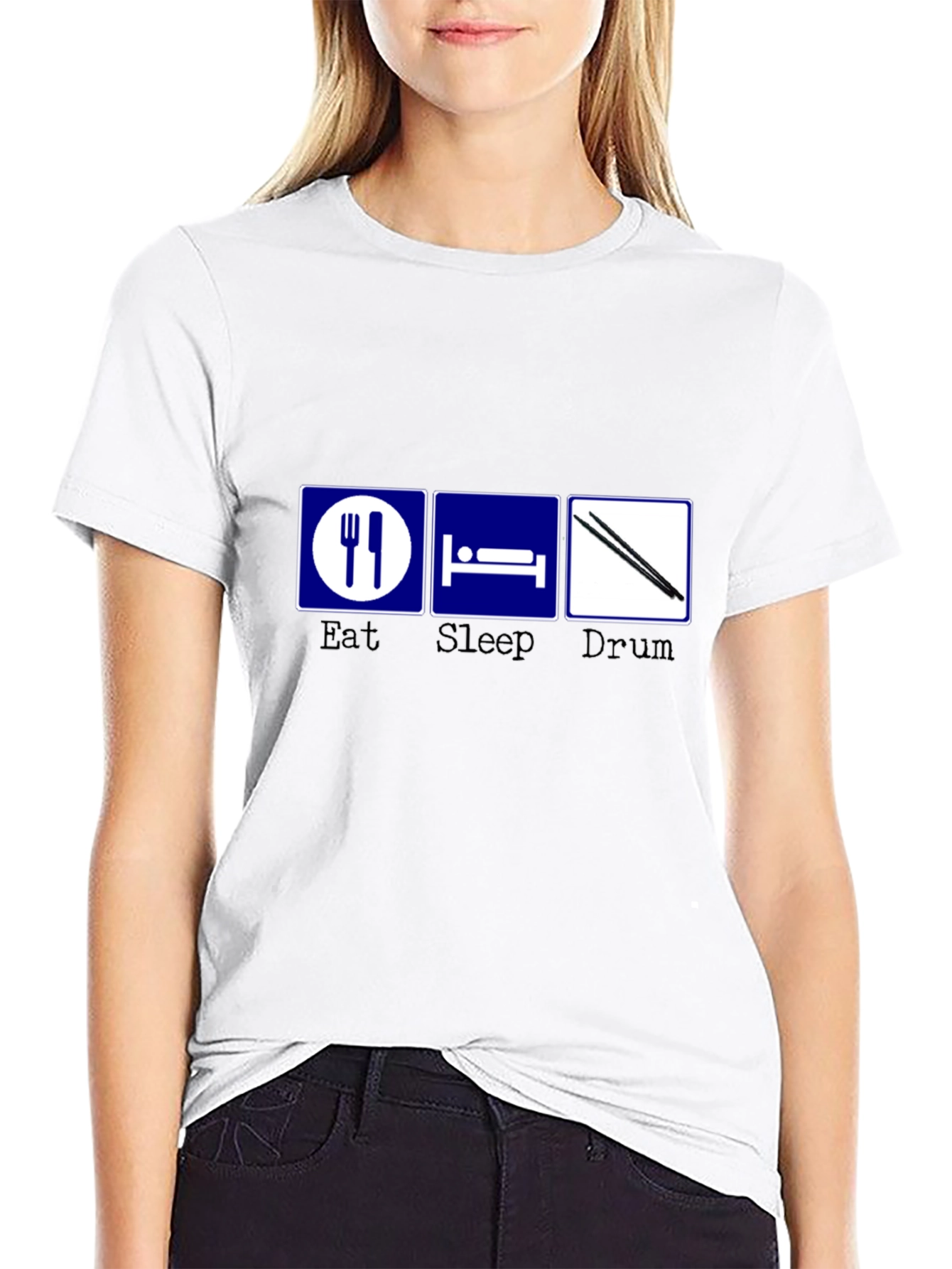 Eat Sleep Drum T-Shirt - Musician Gift