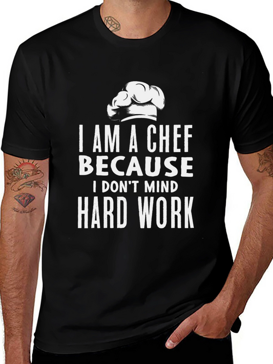 Chef Hard Work Black T-Shirt