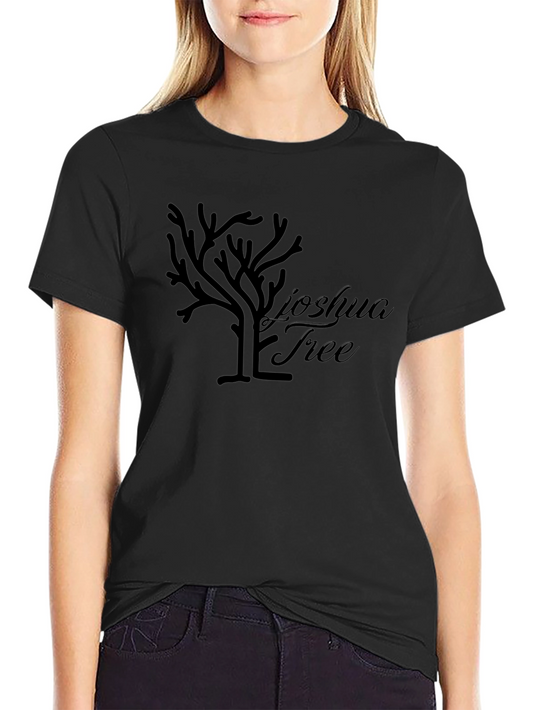 Joshua Tree Graphic Tee - Classic Black Cotton T-Shirt