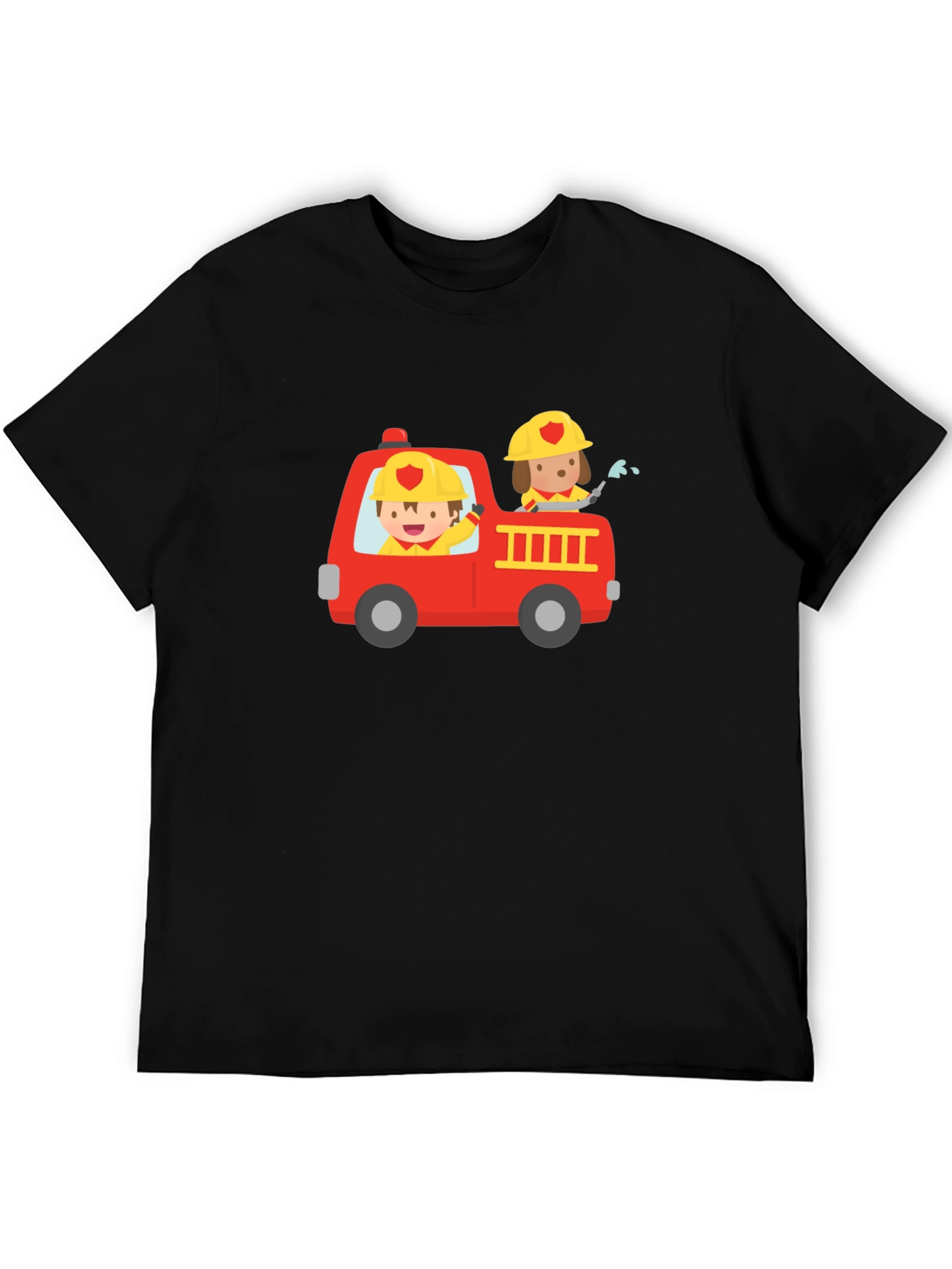 Fire Truck Graphic Tee - Kids Design