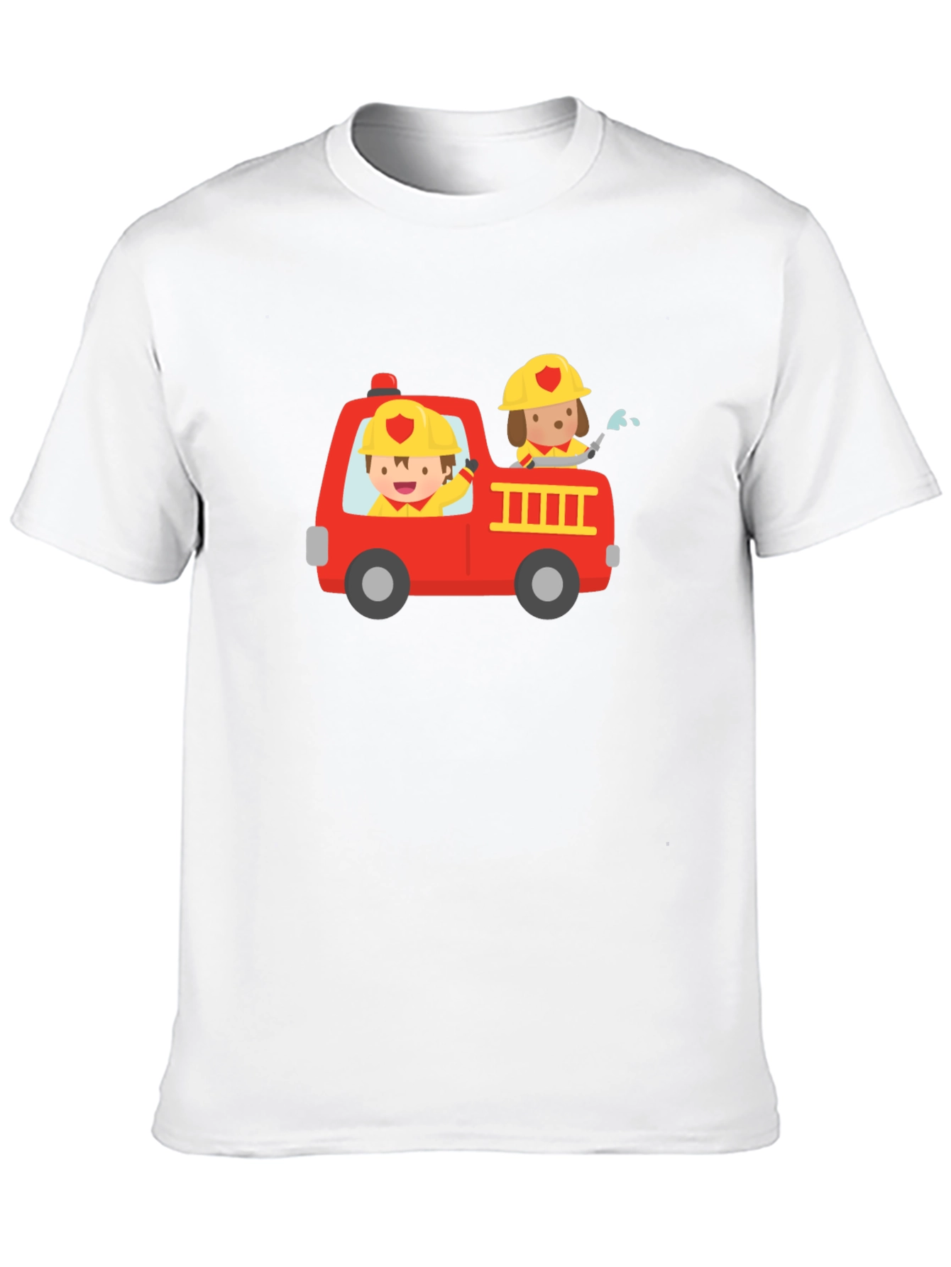 Fire Truck Graphic Tee - Kids Design
