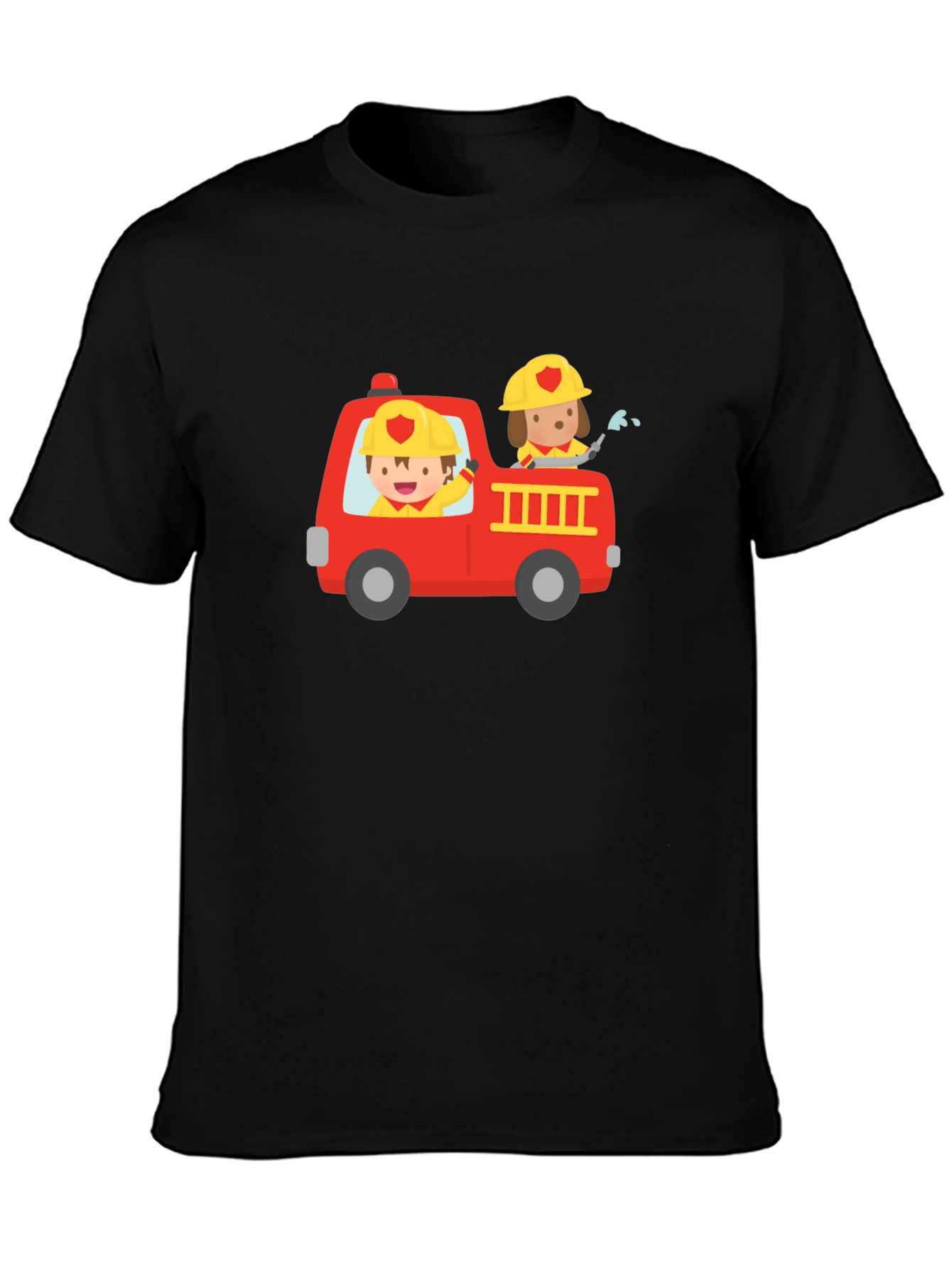 Fire Truck Graphic Tee - Kids Design
