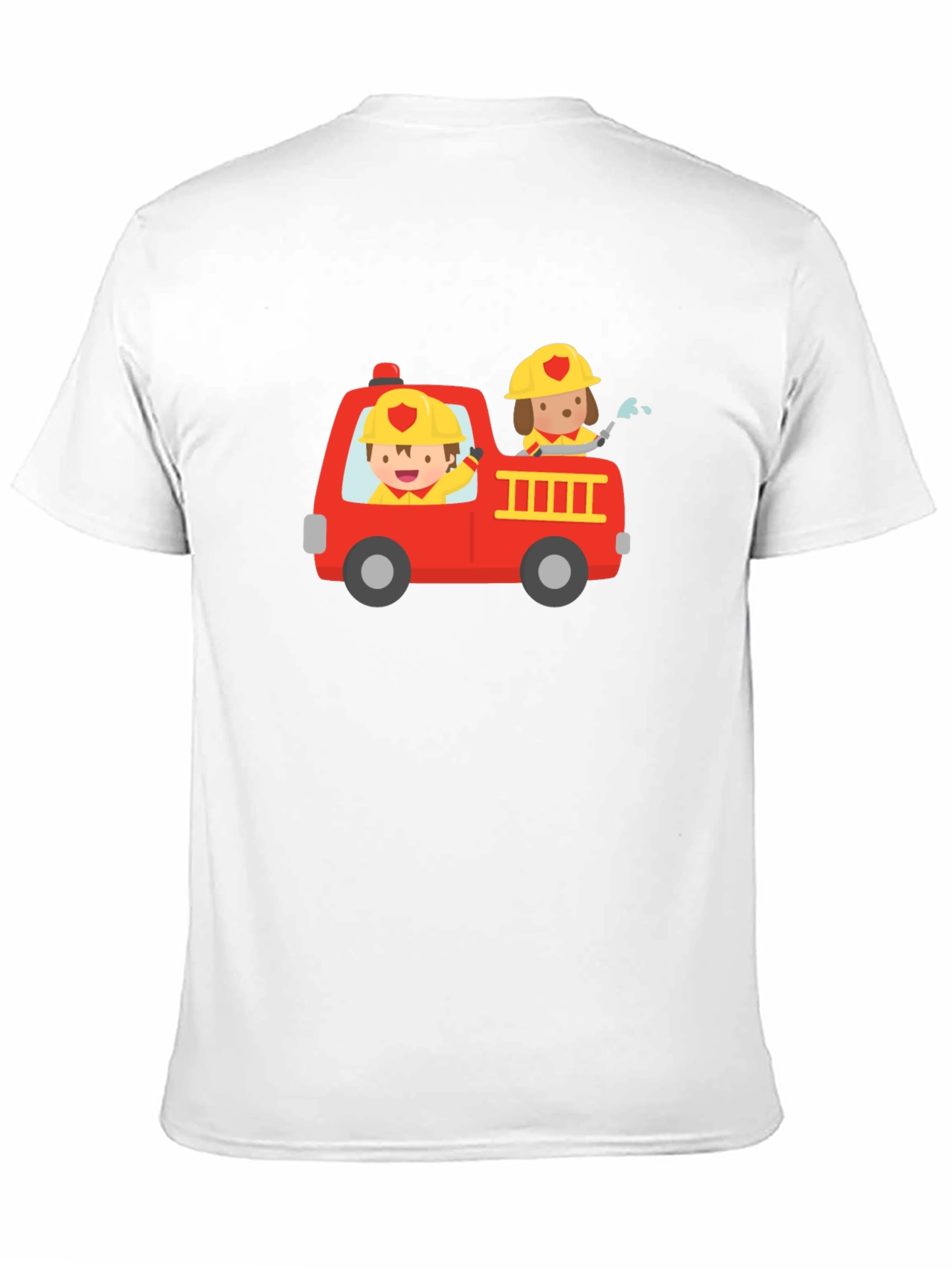 Fire Truck Graphic Tee - Kids Design