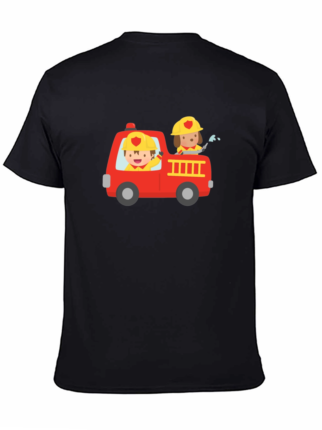 Fire Truck Graphic Tee - Kids Design