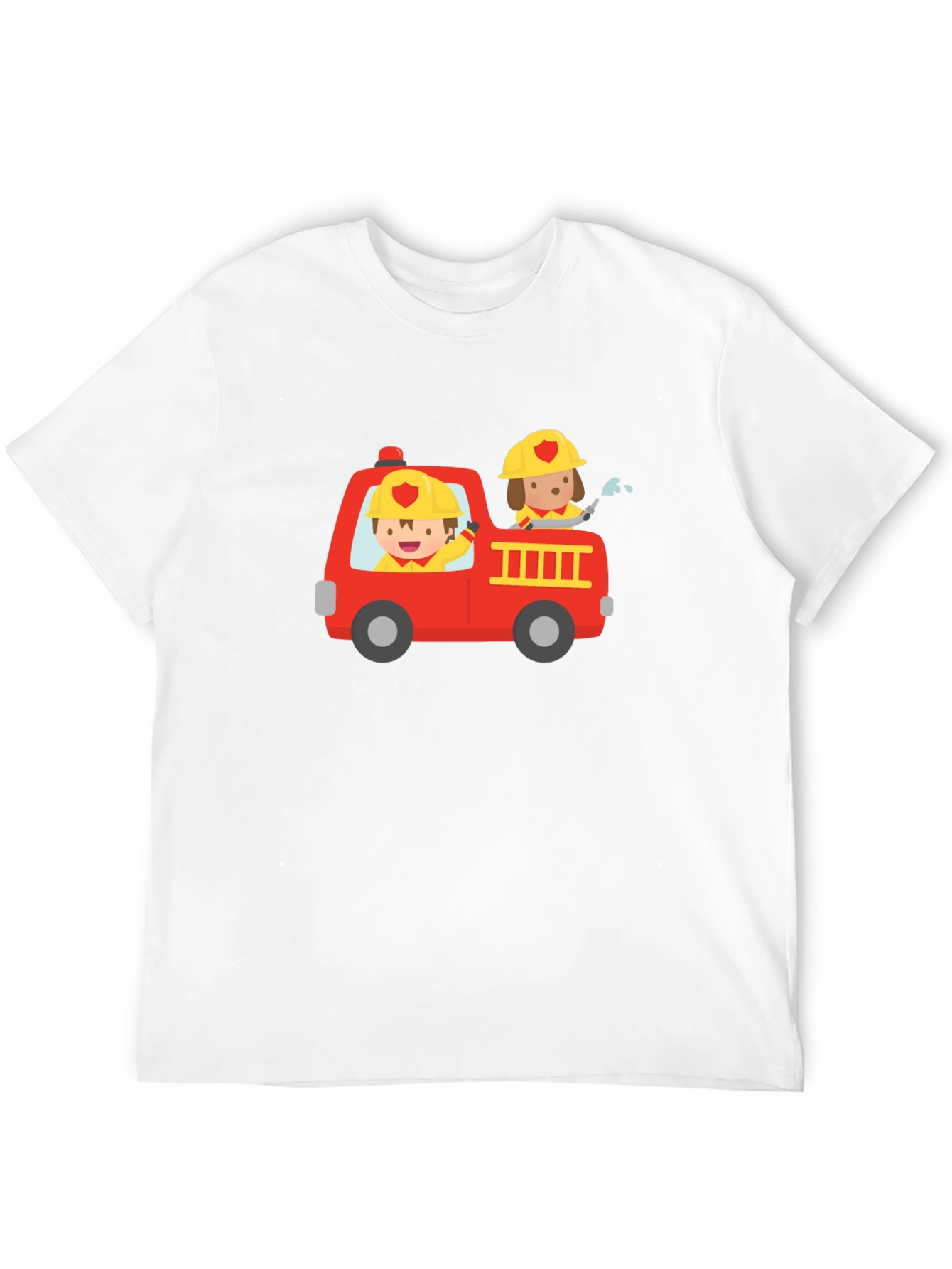 Fire Truck Graphic Tee - Kids Design