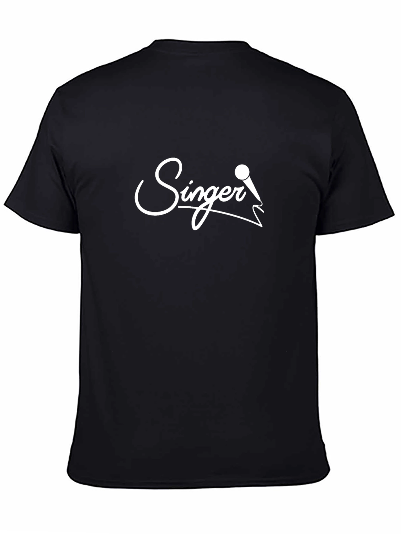 Singer Graphic Tee - Black Cotton T-Shirt