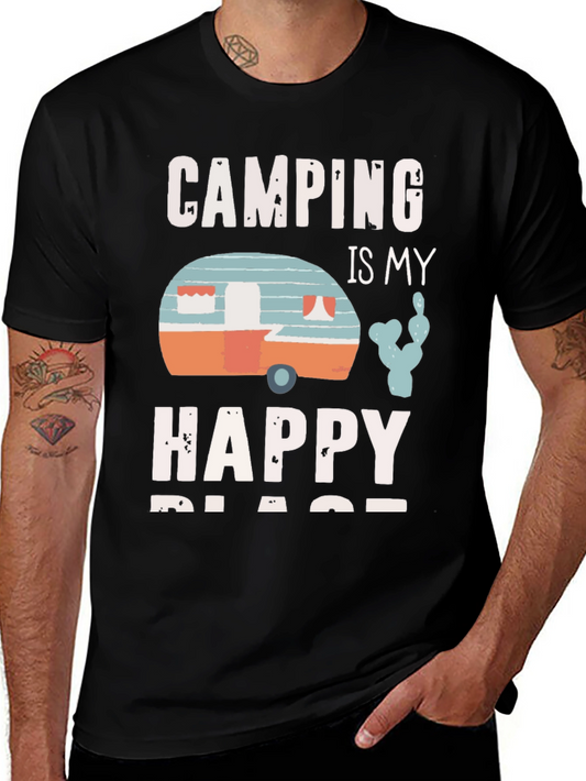 Camping Is My Happy Place Graphic Tee