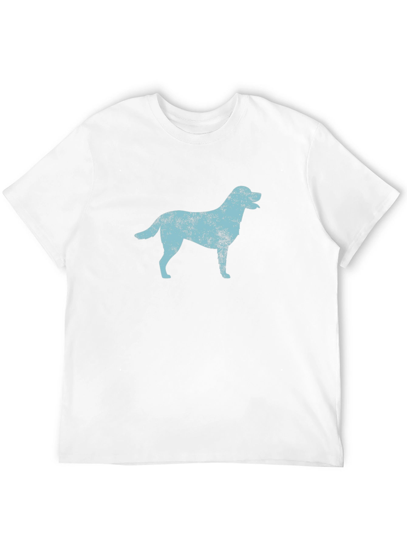 Distressed Dog Graphic Black T-Shirt