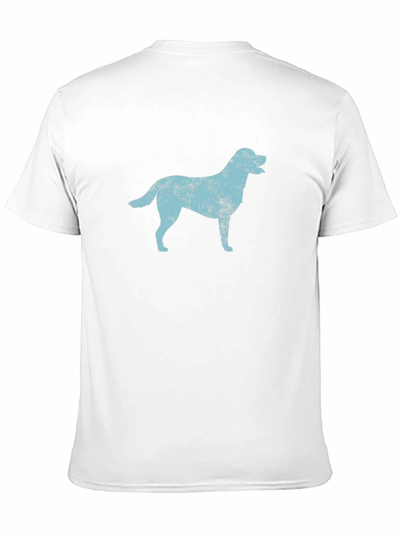 Distressed Dog Graphic Black T-Shirt