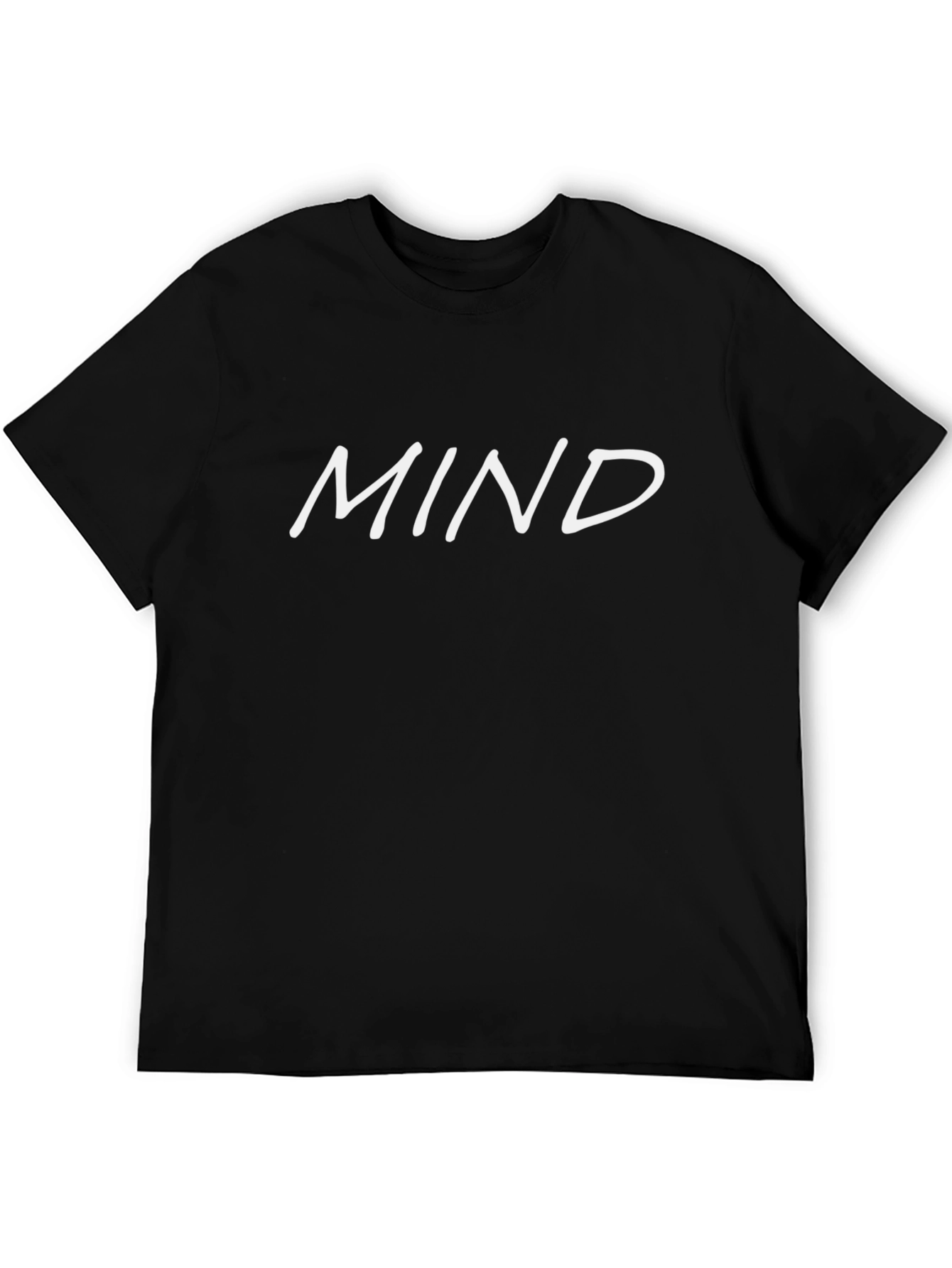 Mind Graphic Tee - Black Casual T-Shirt