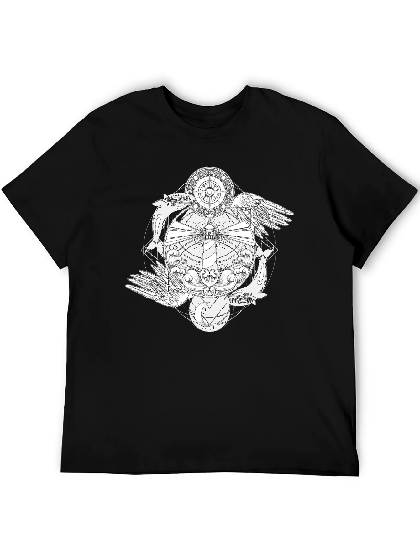 Nautical Lighthouse Graphic T-Shirt