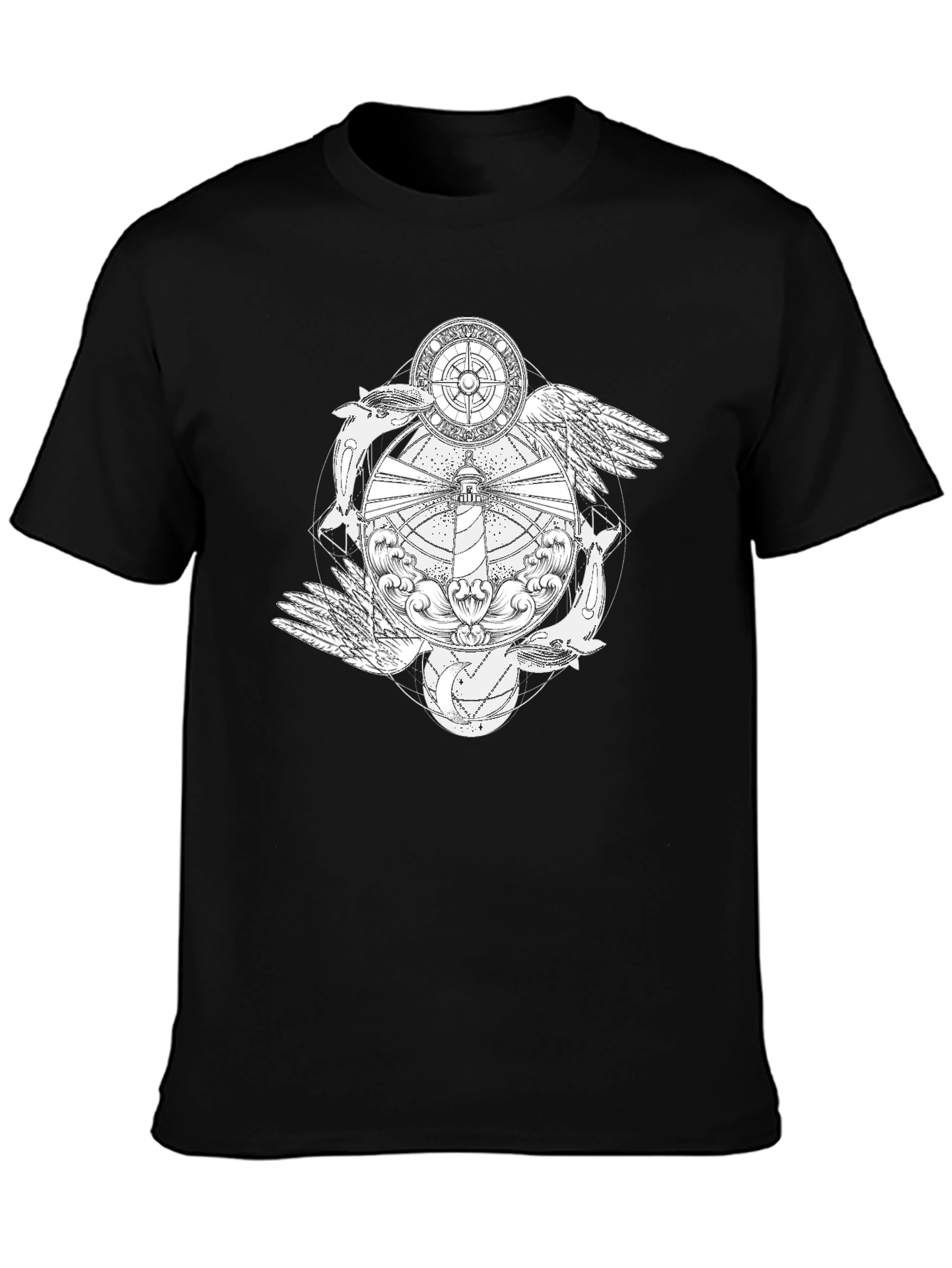 Nautical Lighthouse Graphic T-Shirt