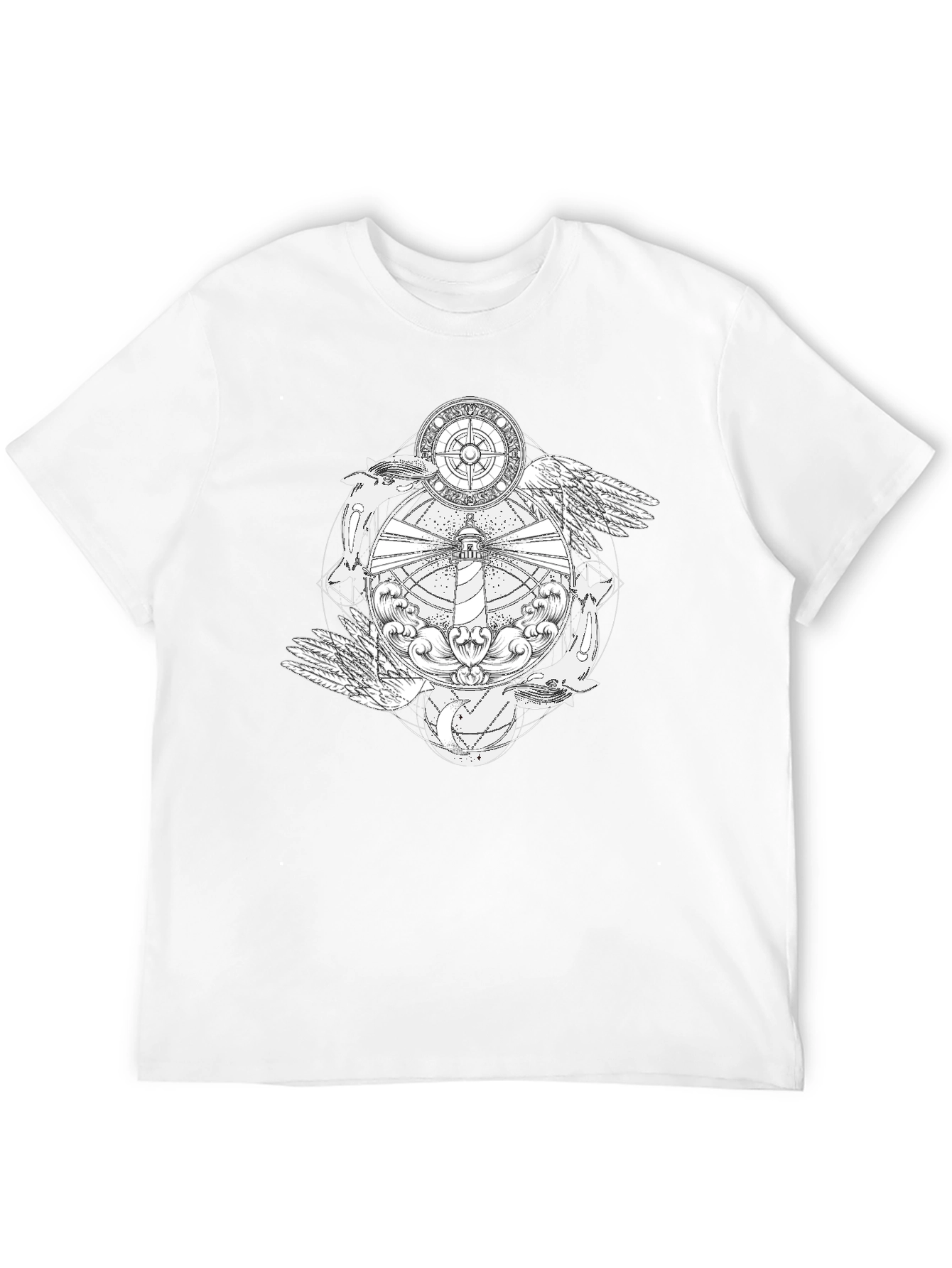 Nautical Lighthouse Graphic T-Shirt
