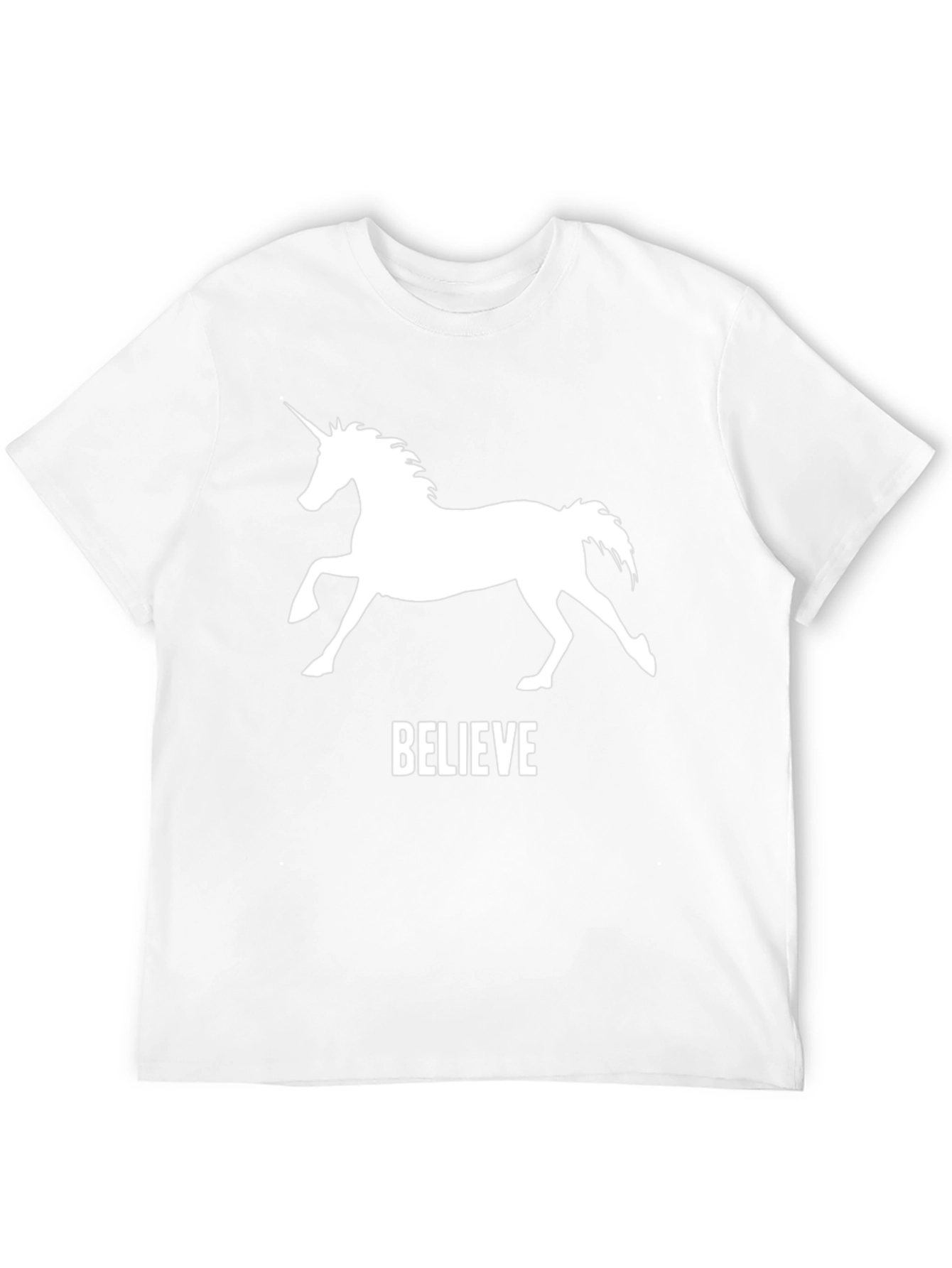 Believe Unicorn Graphic T-Shirt - Black