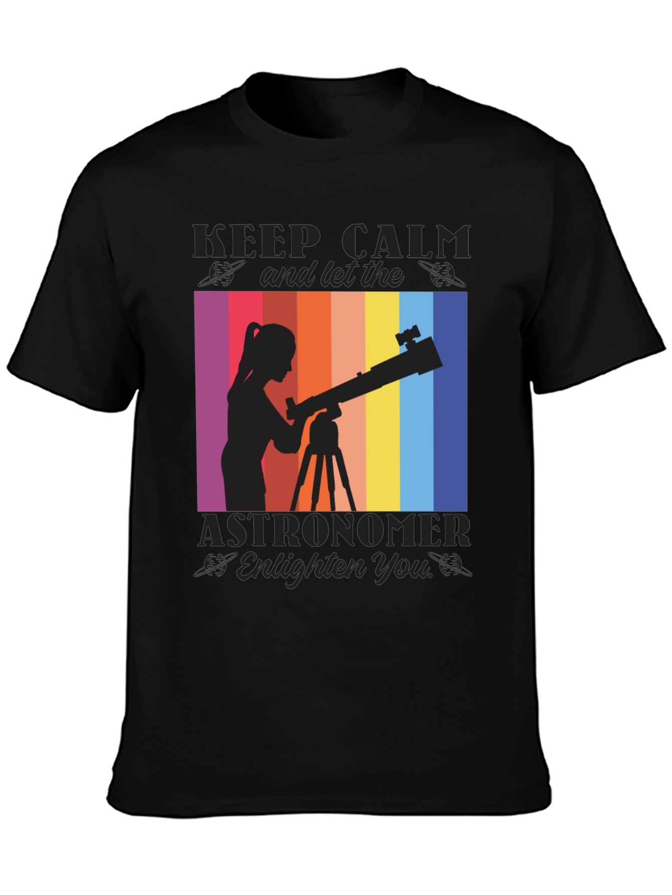 Astronomer Graphic T-Shirt - Keep Calm & Explore!
