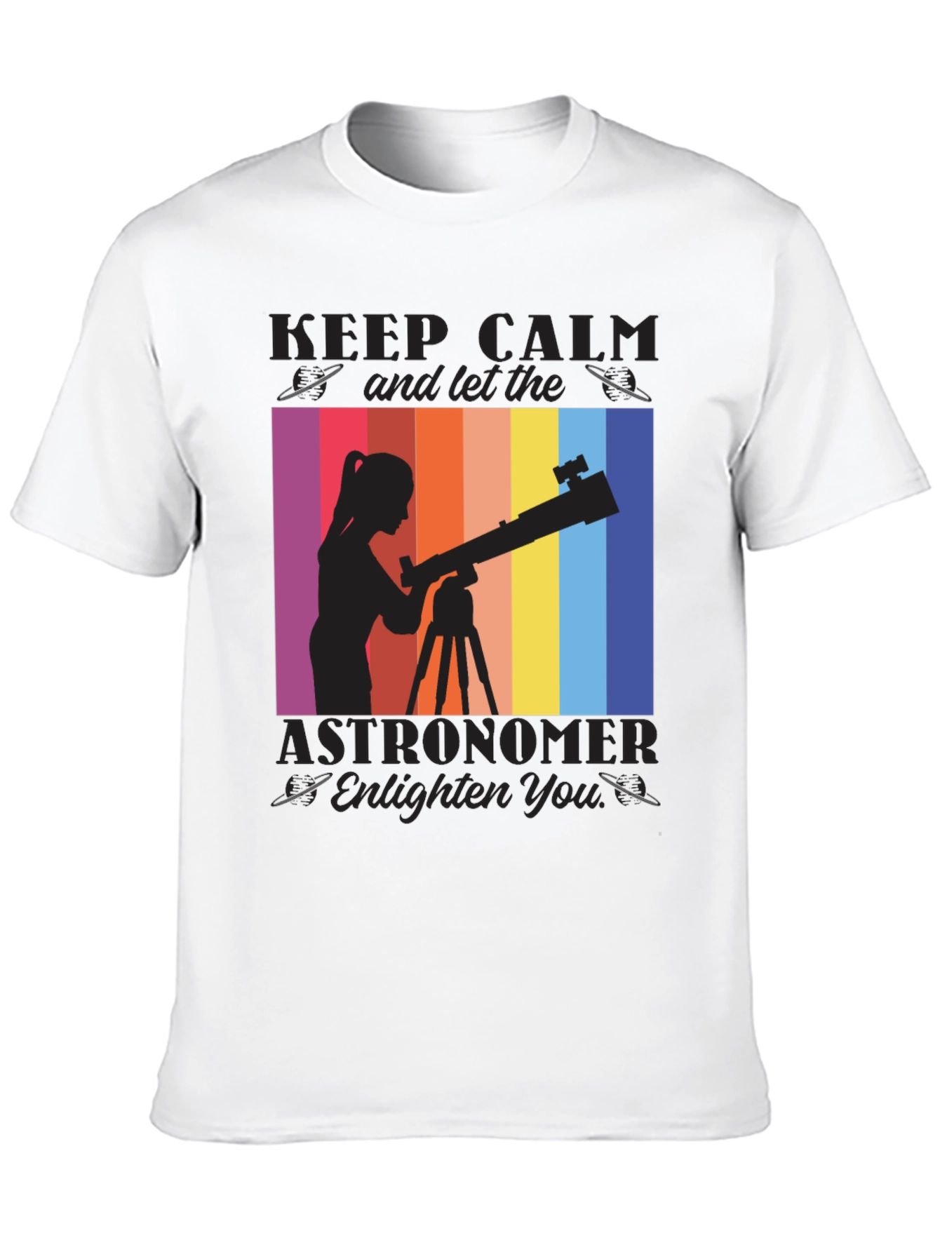 Astronomer Graphic T-Shirt - Keep Calm & Explore!