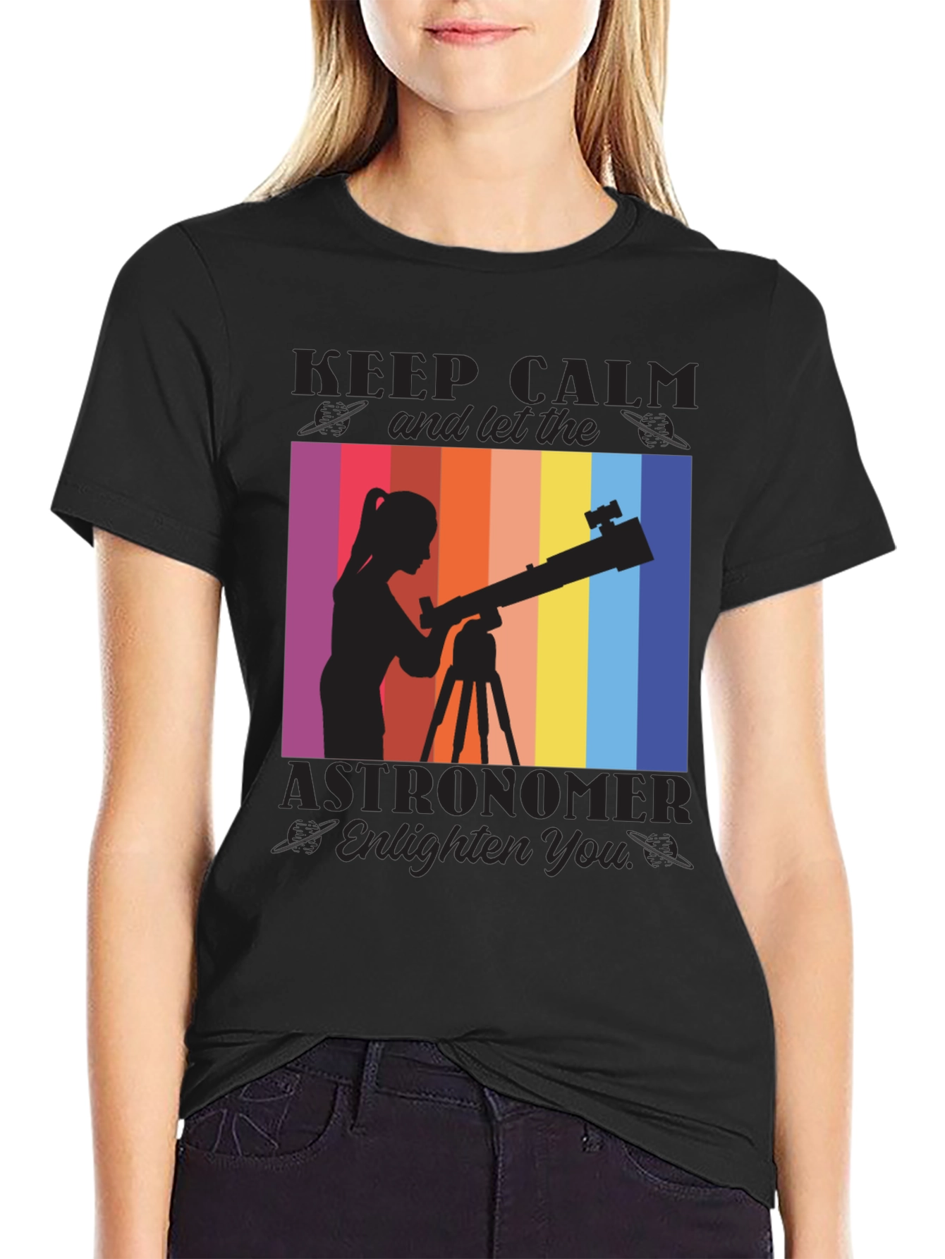 Astronomer Graphic T-Shirt - Keep Calm & Explore!