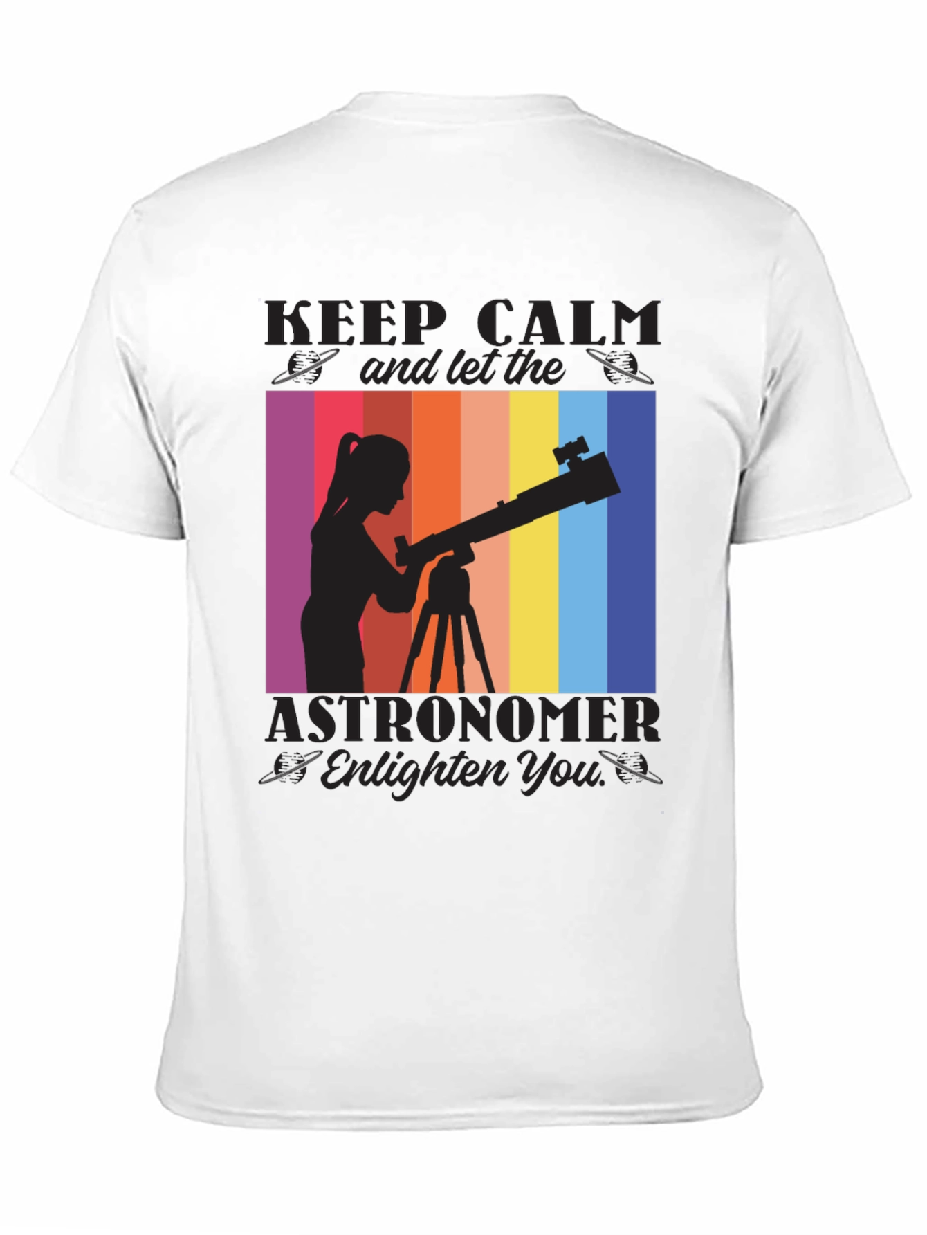 Astronomer Graphic T-Shirt - Keep Calm & Explore!