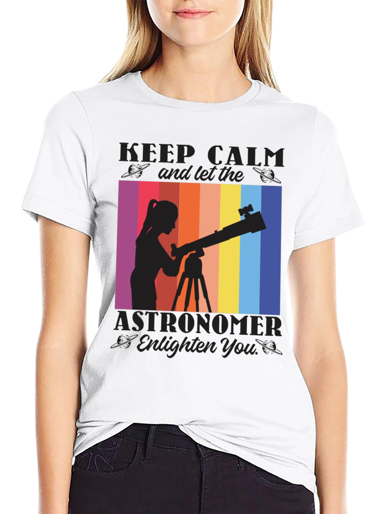 Astronomer Graphic T-Shirt - Keep Calm & Explore!
