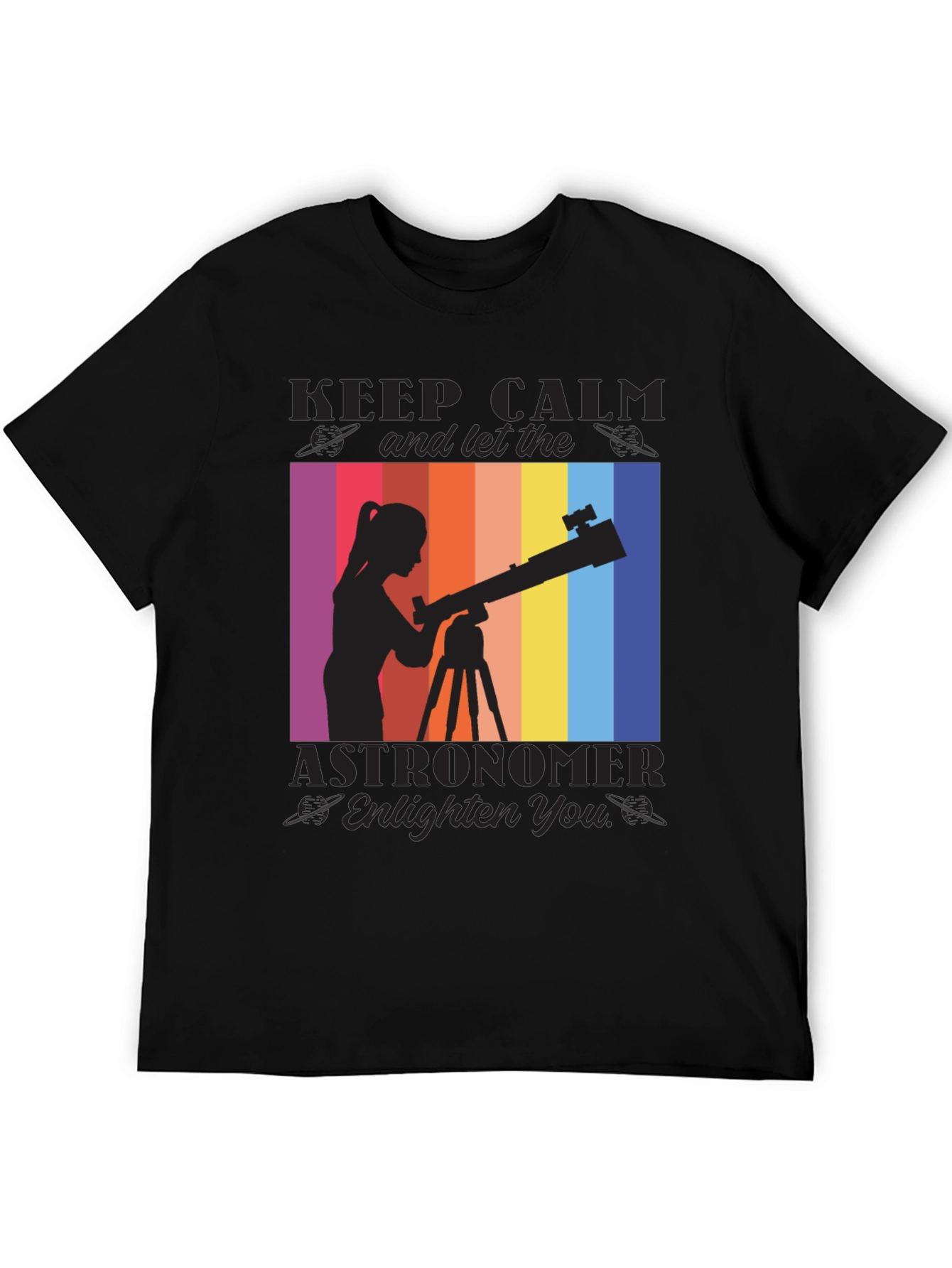 Astronomer Graphic T-Shirt - Keep Calm & Explore!