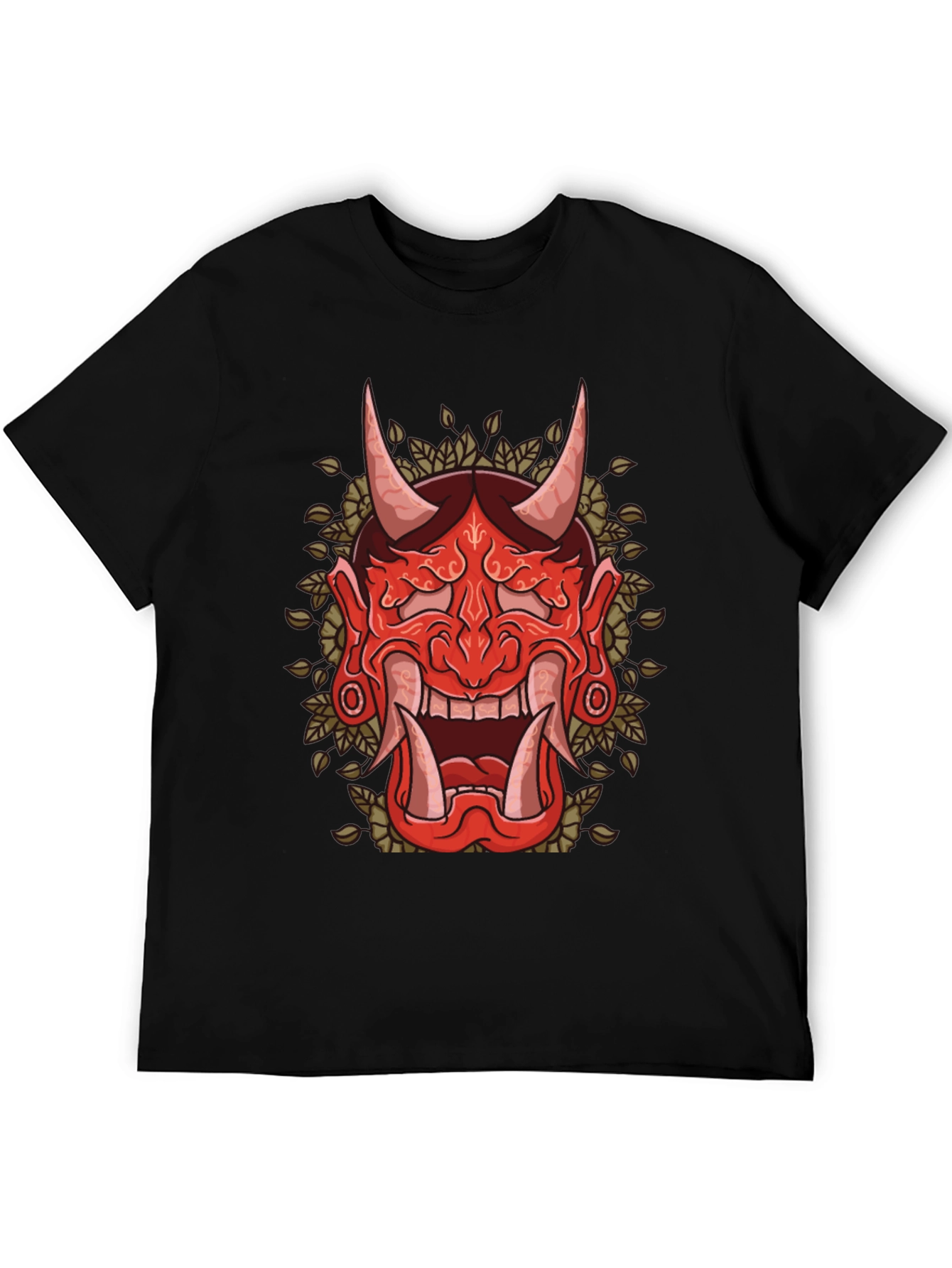 Hannya Mask Graphic Tee - Japanese Demon Shirt