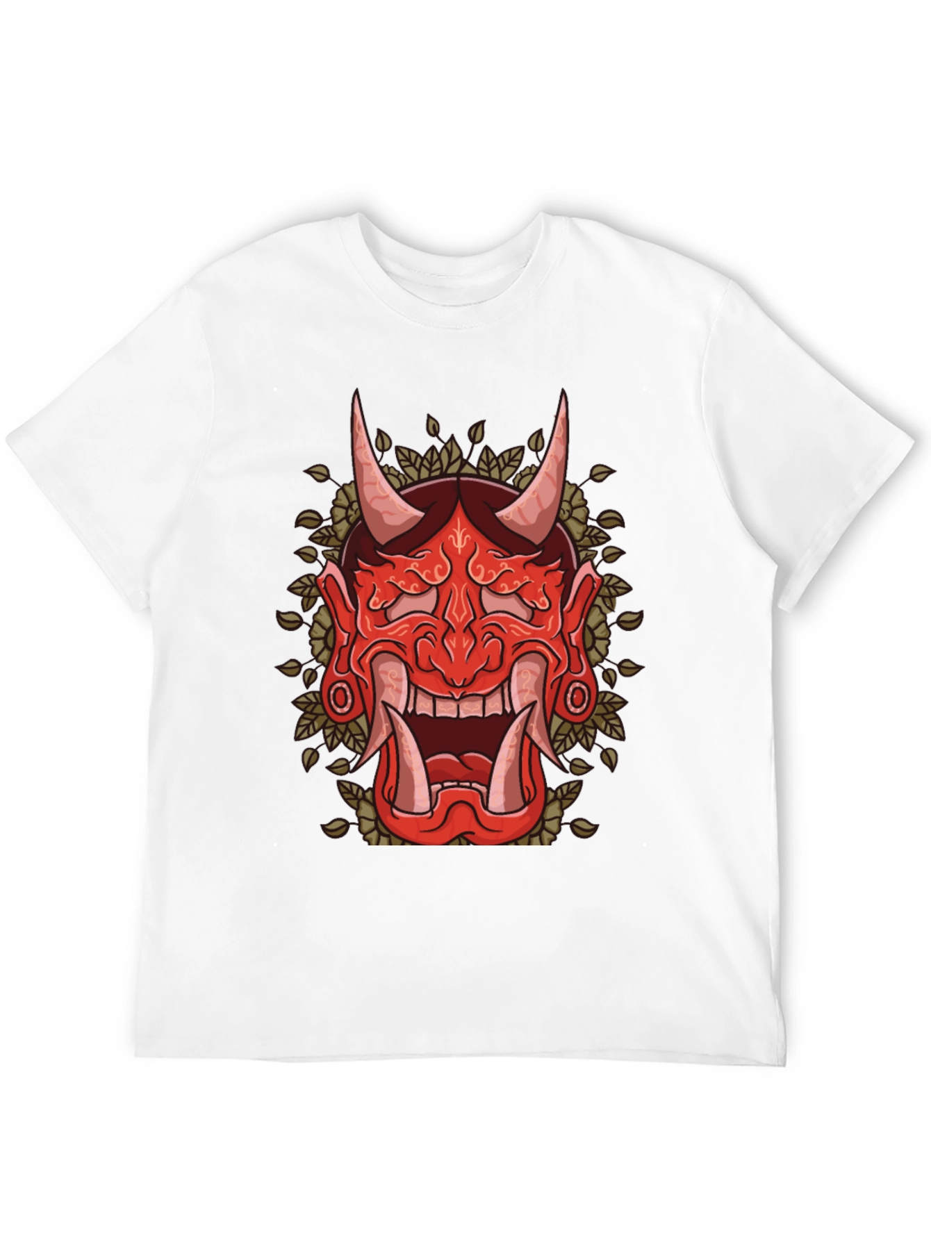 Hannya Mask Graphic Tee - Japanese Demon Shirt