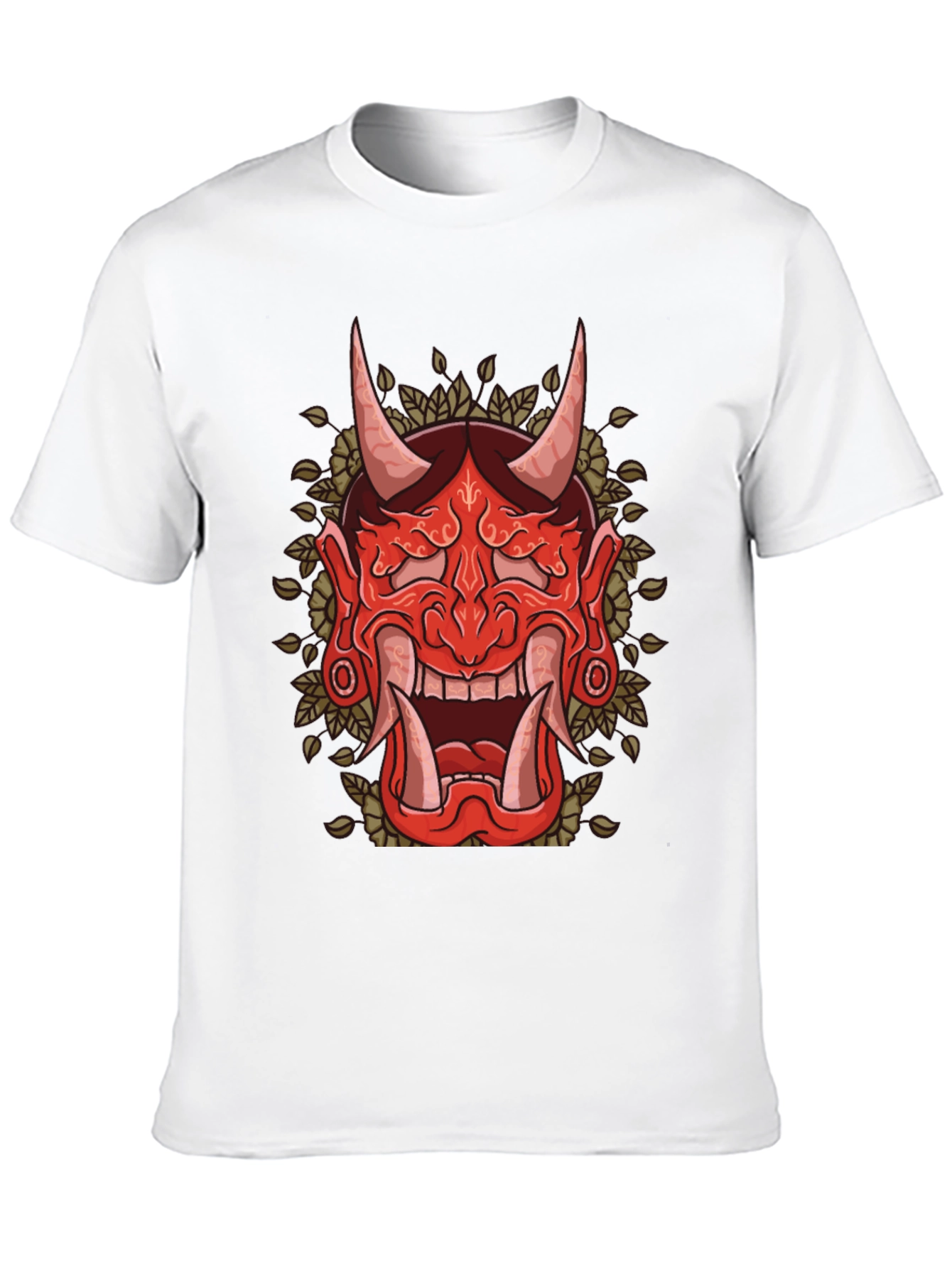 Hannya Mask Graphic Tee - Japanese Demon Shirt