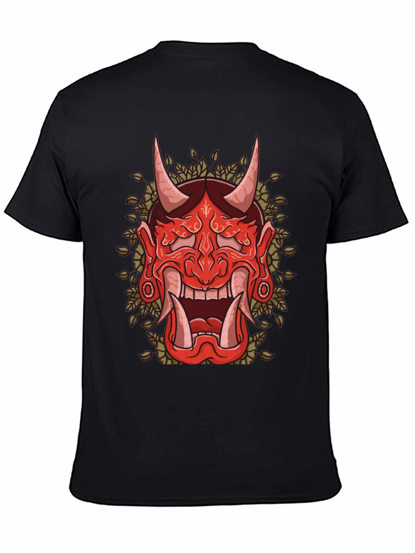 Hannya Mask Graphic Tee - Japanese Demon Shirt