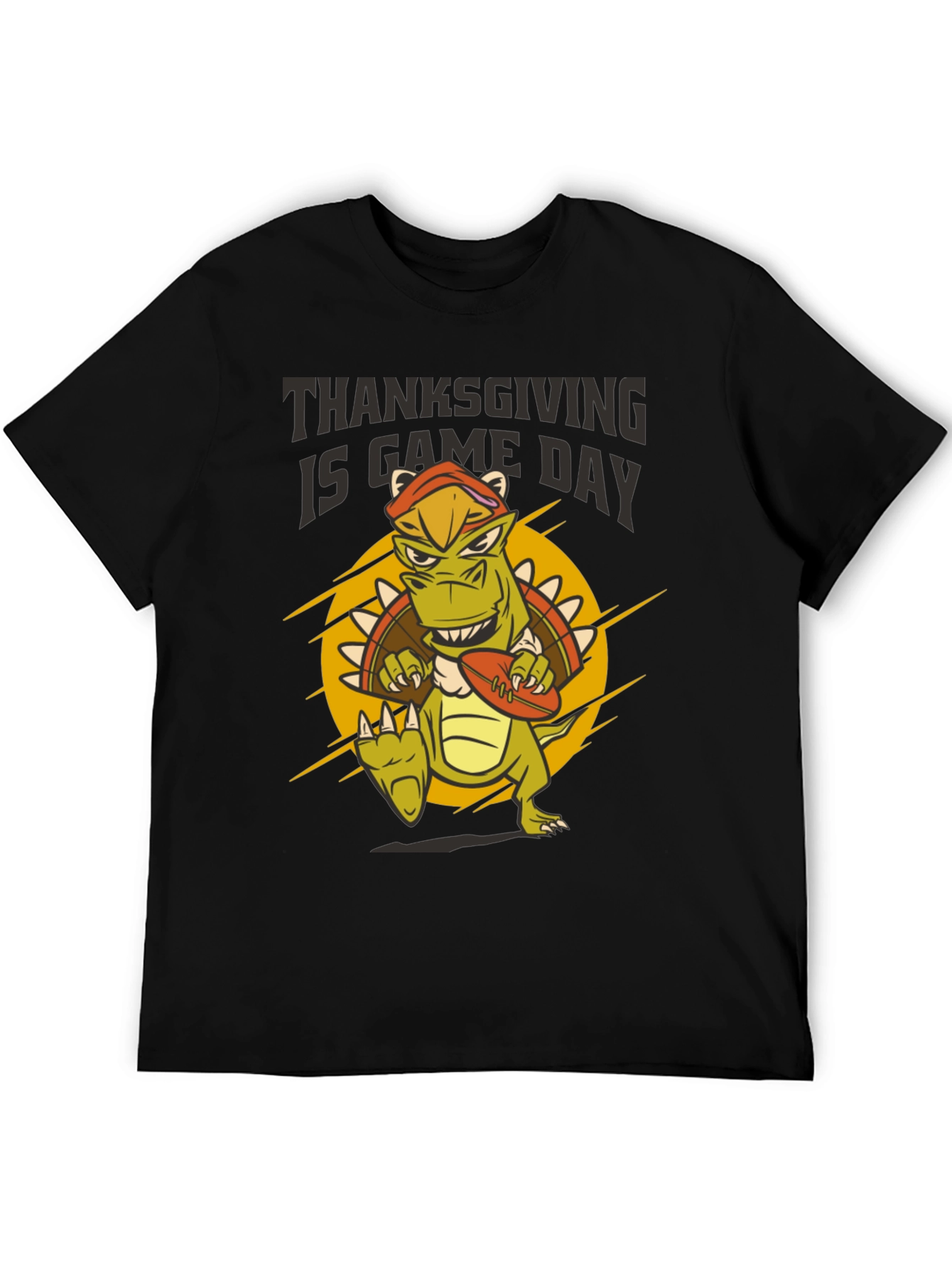 Thanksgiving Game Day Dinosaur T-Shirt