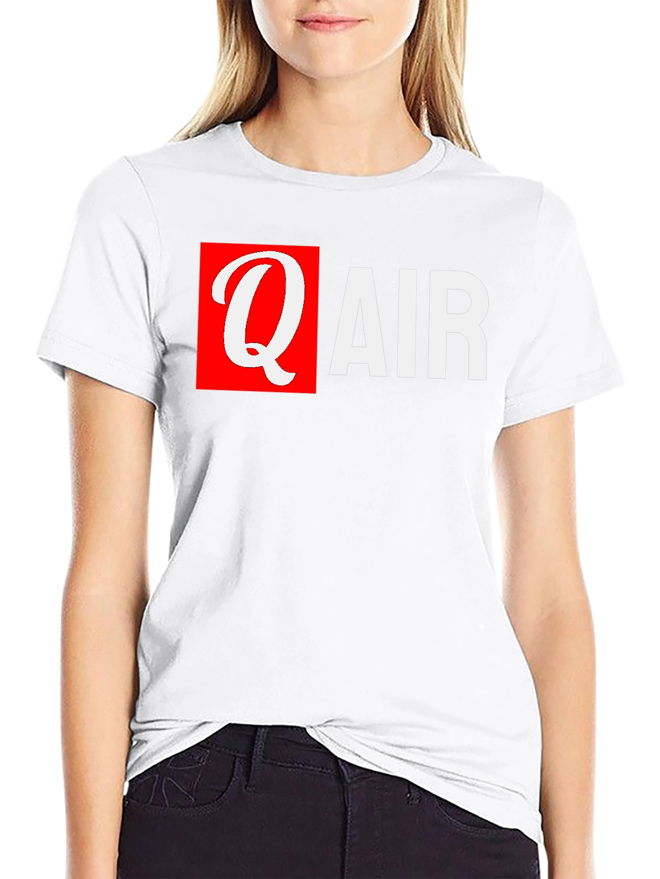 Q Air Black T-Shirt: Stylish Graphic Tee